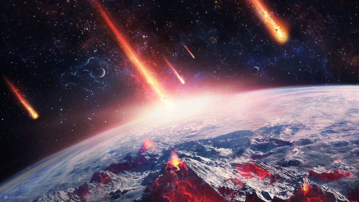 Earth Meteors wallpaperx1440