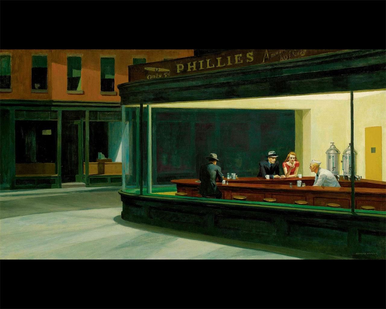 Best artist Hopper (1942) 1280x1024 Wallpaper