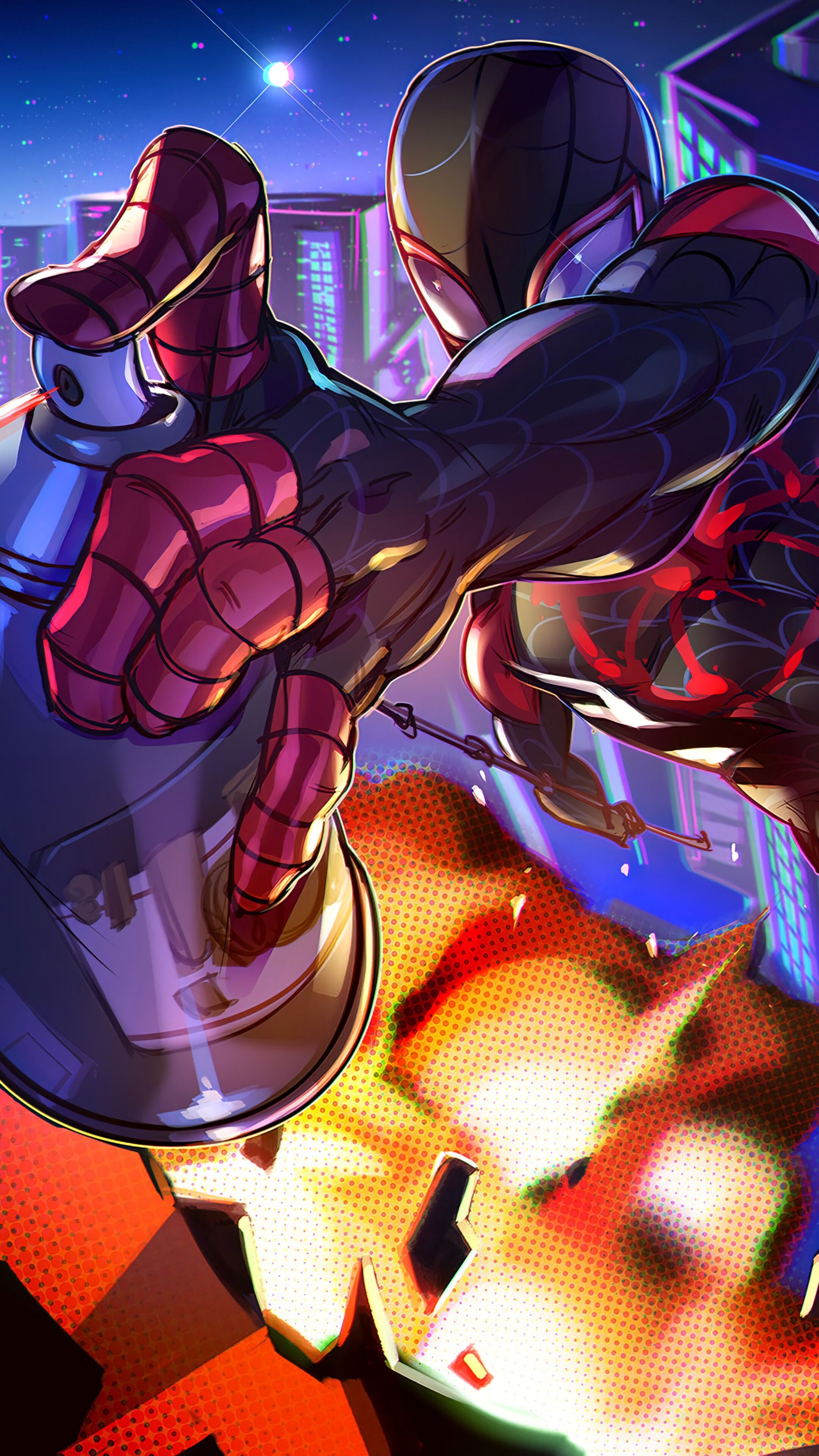 Miles Morales, Spider Man: Into The Spider Verse Phone HD Wallpaper, Image, Background, Photo And Picture. Mocah HD Wallpaper