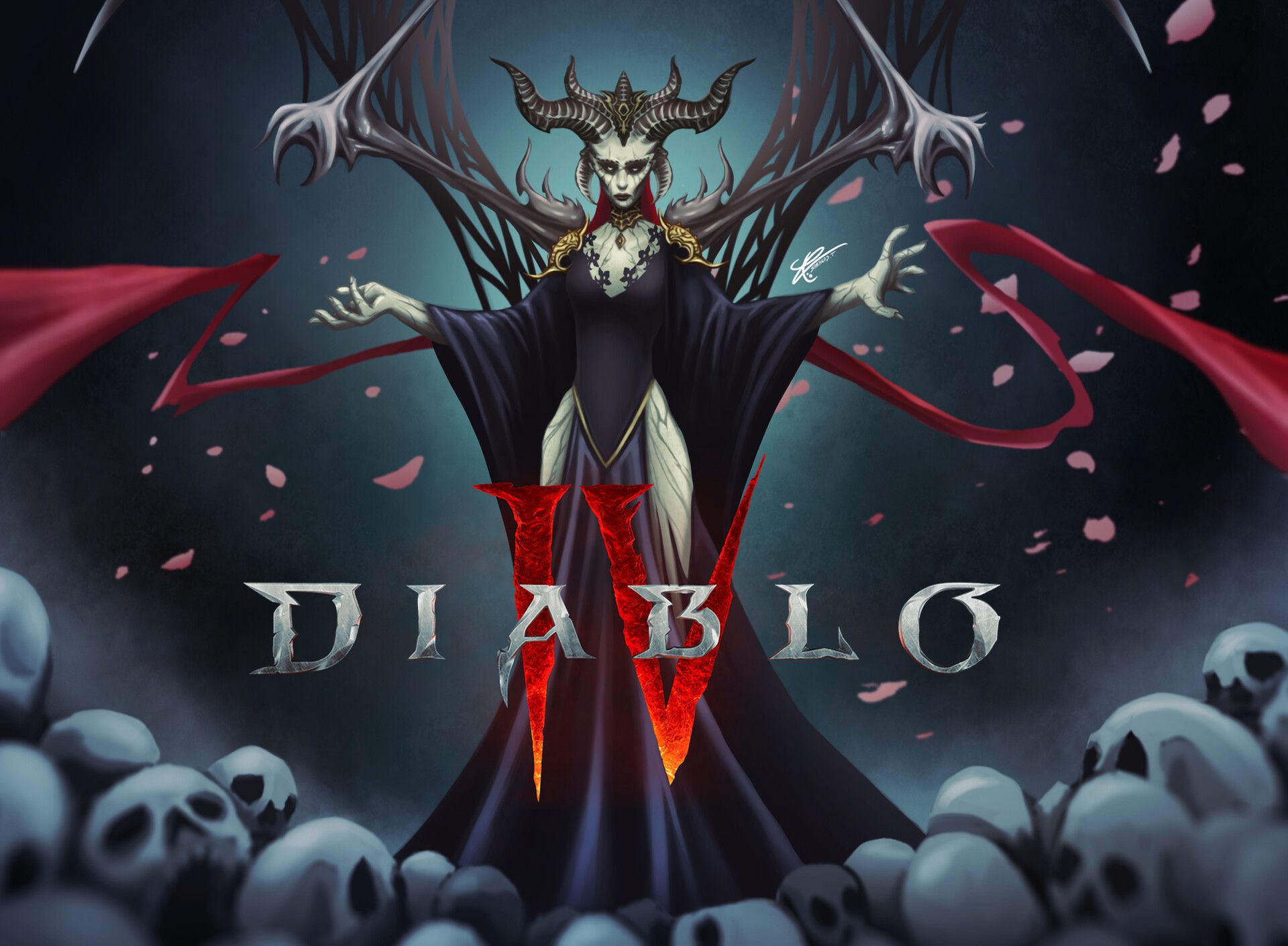 Diablo 4 Lilith Wallpaper, Théo Saragas