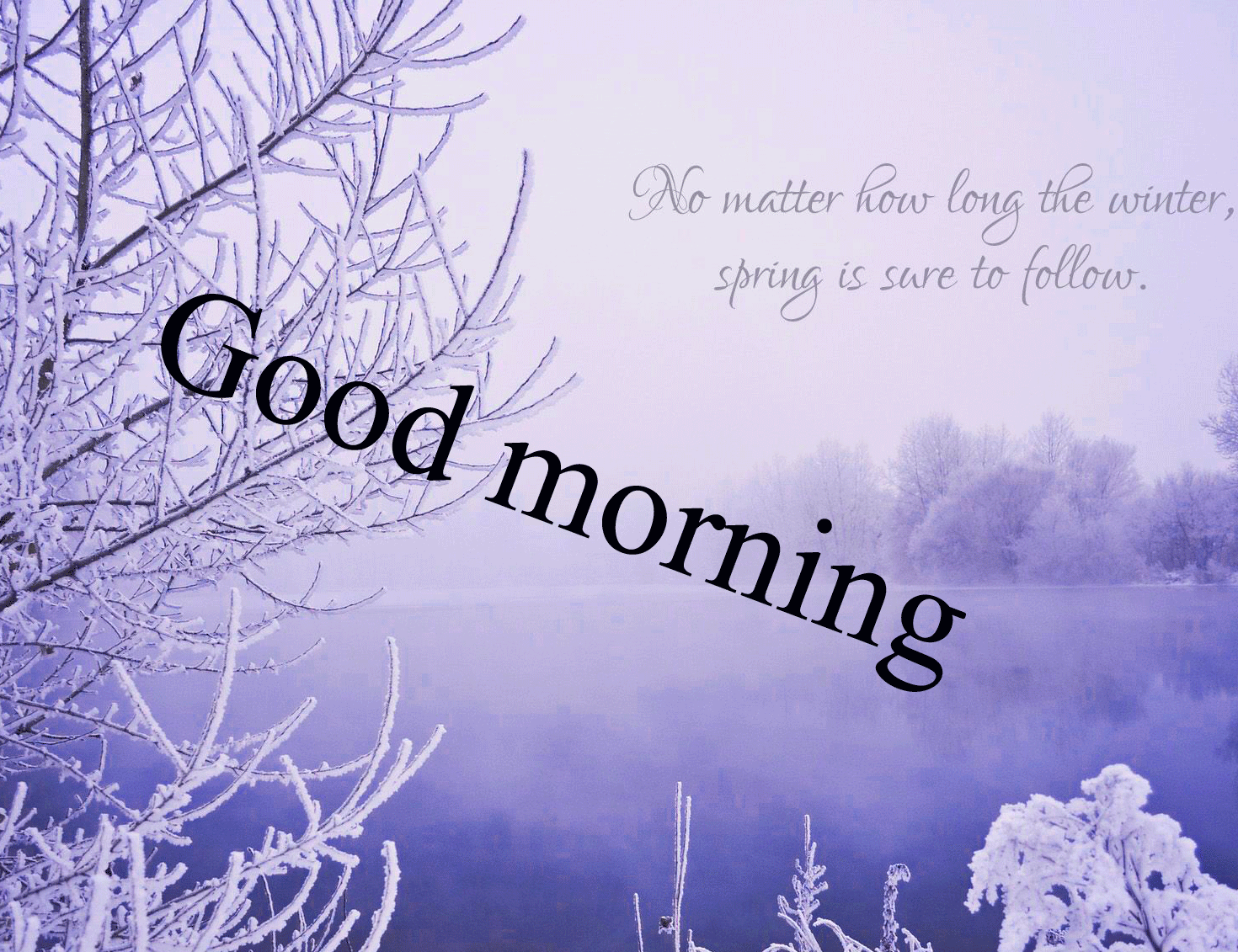 Good Morning Beautiful Winter Wallpaper