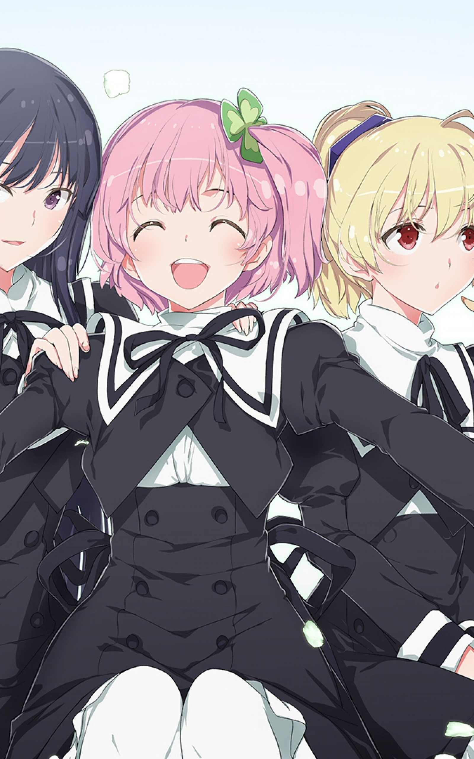 Download 1600x2560 Assault Lily Bouquet, Shirai Yuyu, Kaede Johan Nouvel, Yoshimura Thi Mai Wallpaper for Google Nexus 10