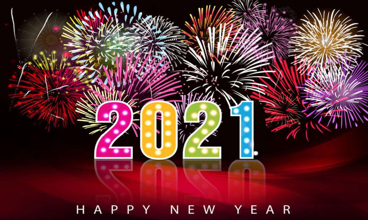 Greeting For New Year's Eve 2021 Fireworks In Night HD Wallpaper, Wallpaper13.com