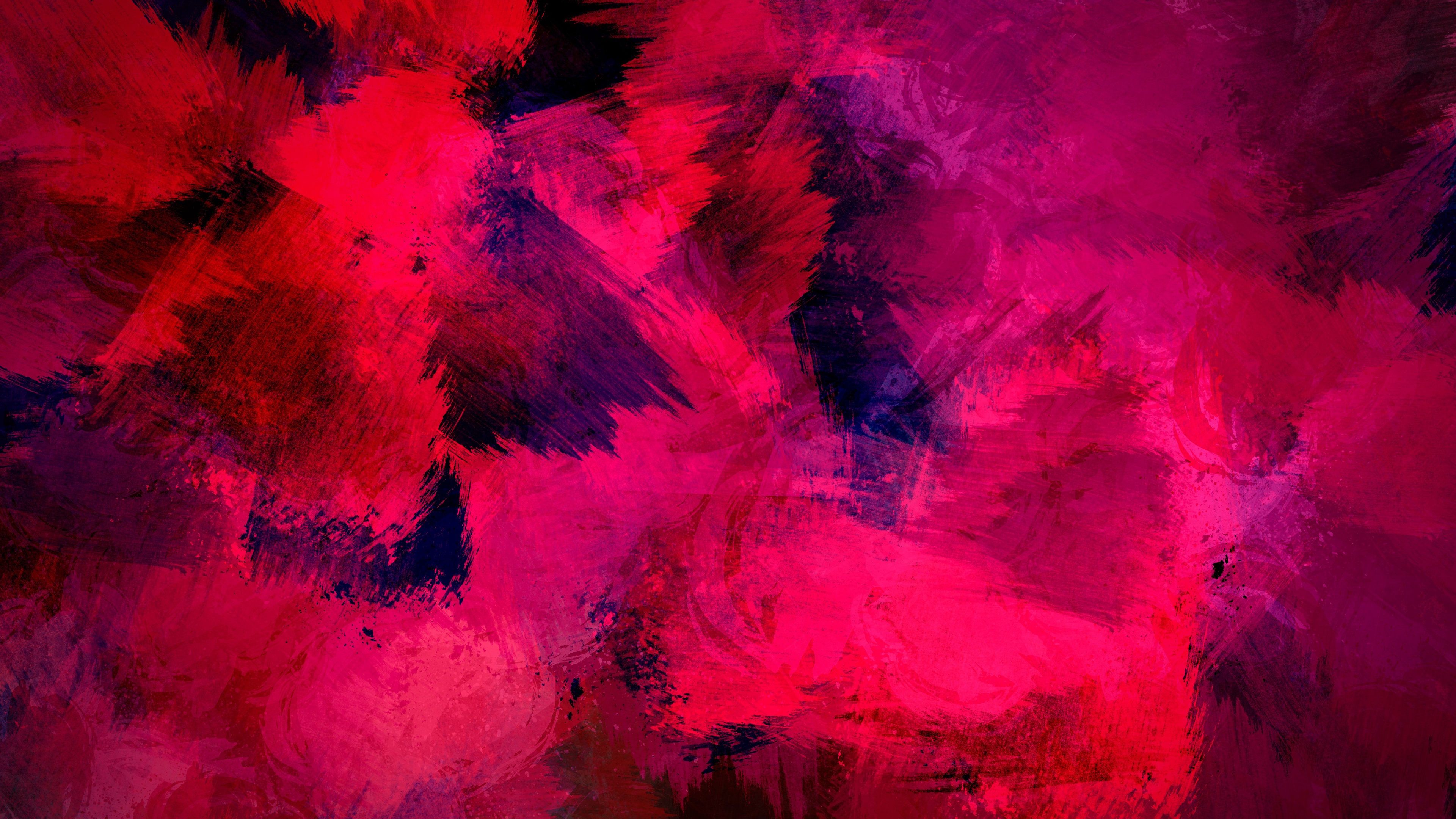 Wallpaper Pink paint texture, abstract background 3840x2160 UHD 4K Picture, Image