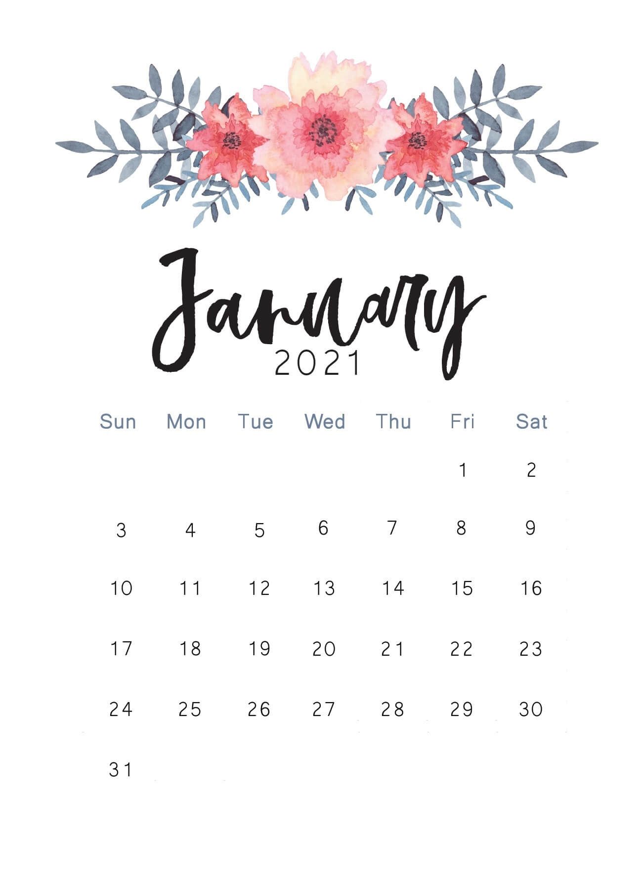 January 2021 Calendar Iphone Wallpaper Image ID 2