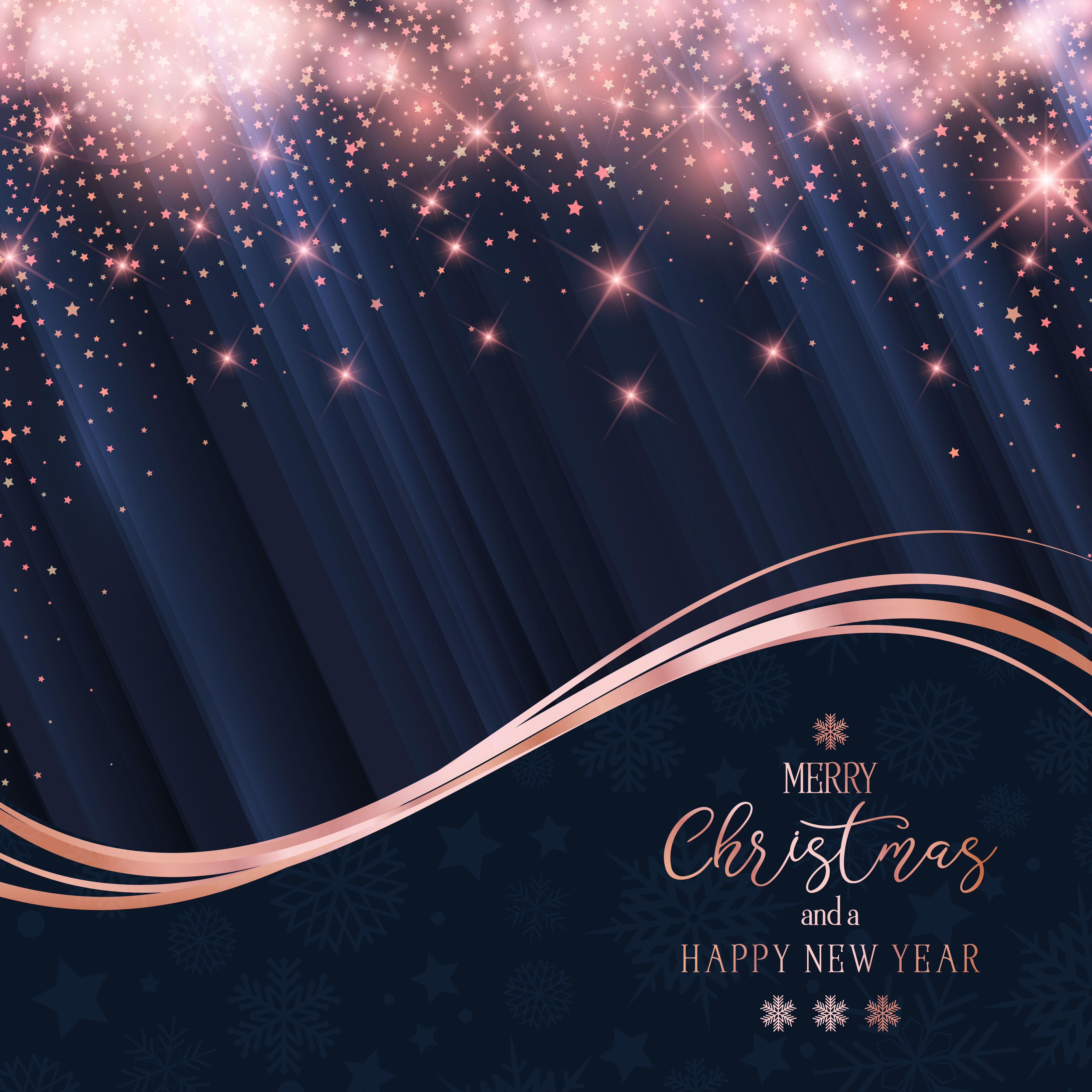 Christmas and New Year sparkle background Free Vectors, Clipart Graphics & Vector Art