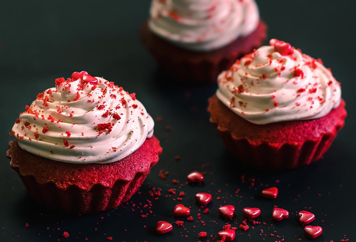 pooja sen velvet In a cup size.Clicked #FoodPhotography #CupCakes #RedVelvetCake #RedVelvetCupcake #Wallpaper #FoodWallpaper #HomeMadeCake