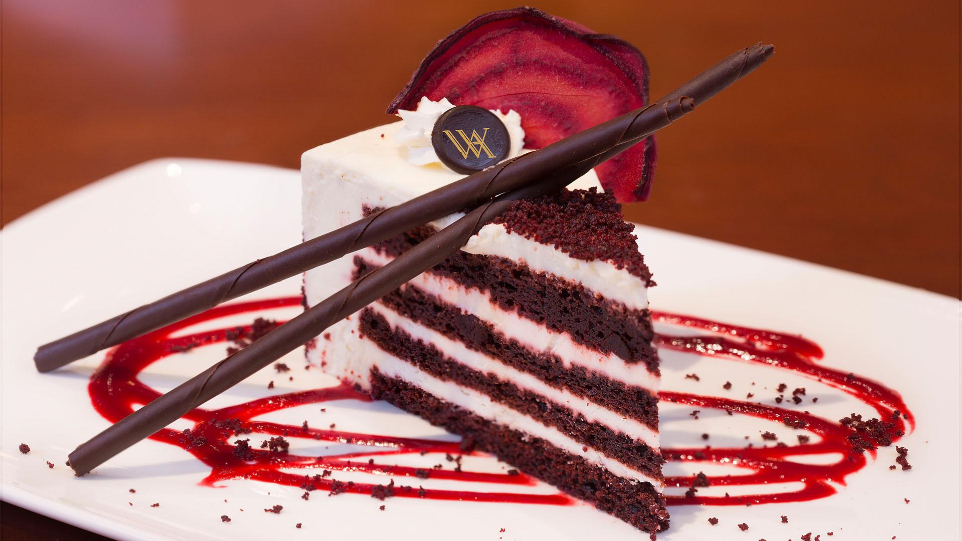Cream And Chocolate Cake Astoria Red Velvet Cake Wallpaper & Background Download