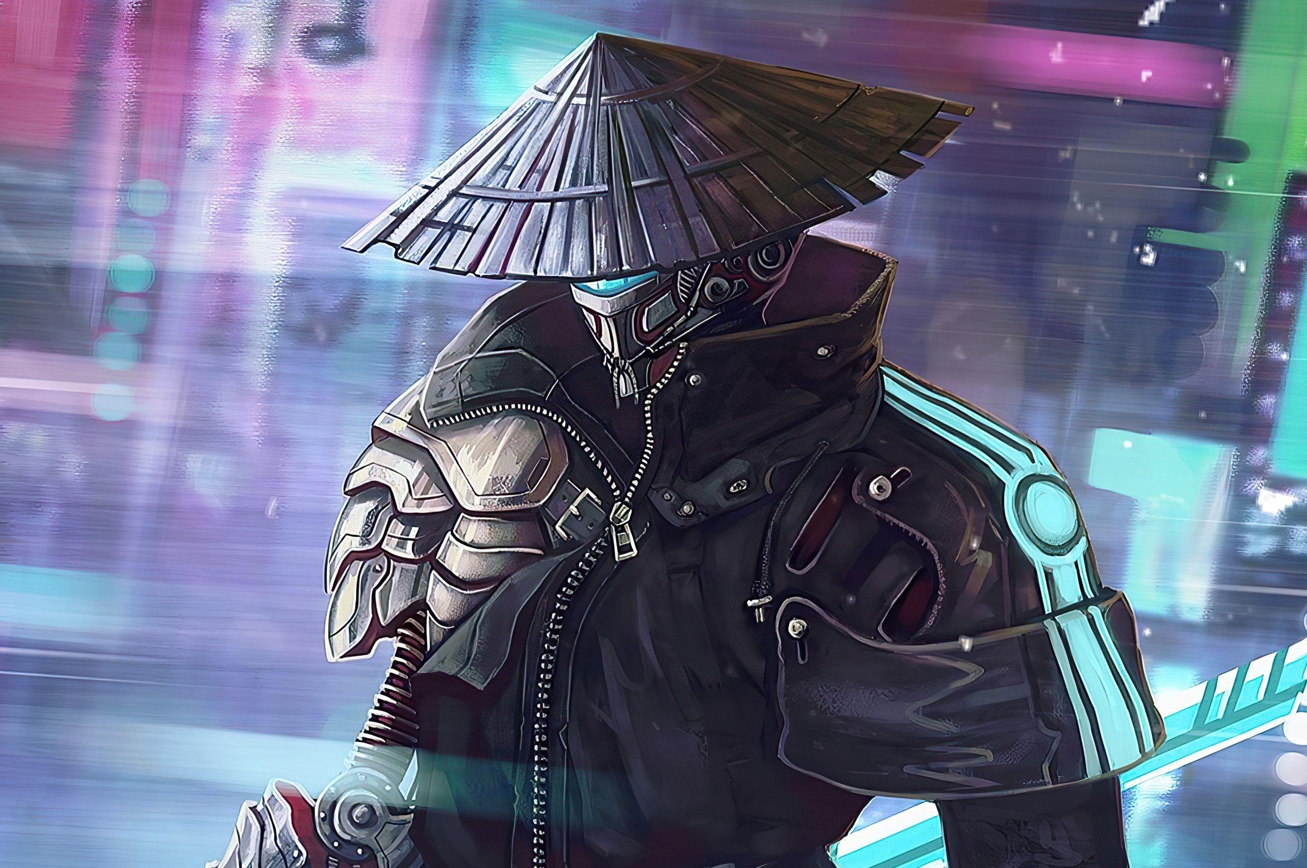 Cyberpunk Samurai 4k Chromebook Pixel HD 4k Wallpaper, Image, Background, Photo and Picture