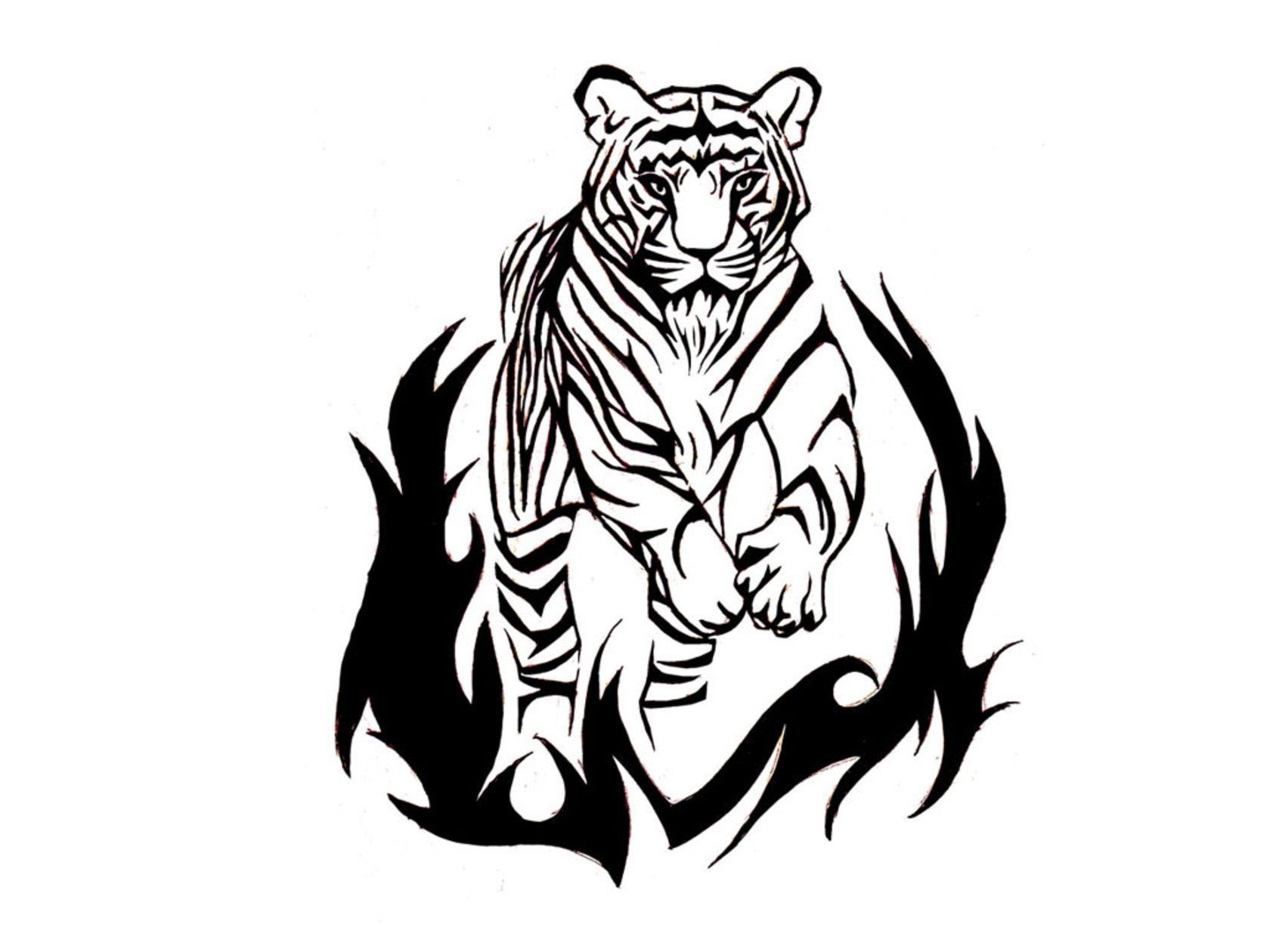Free Designs Real Tribal Tiger Tattoo Wallpapers Free Download ... Desktop  Background