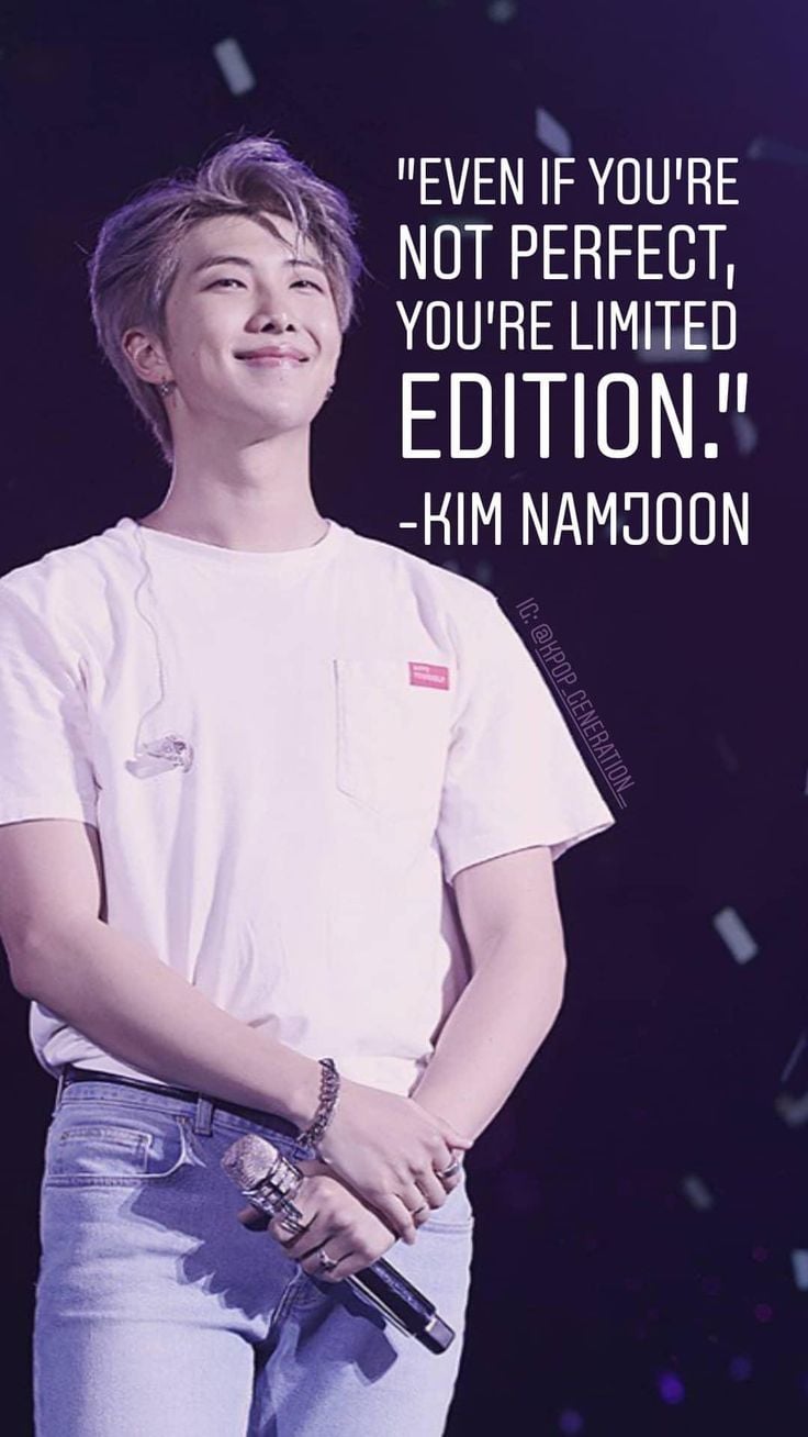 BTS #Inspirational #Quotes #rm BTS RM Quotes Inspirational. Bts quotes, Bts lyrics quotes, Inspirational quotes