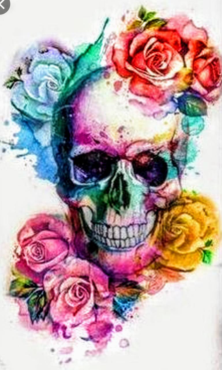 Flower Skull wallpaper