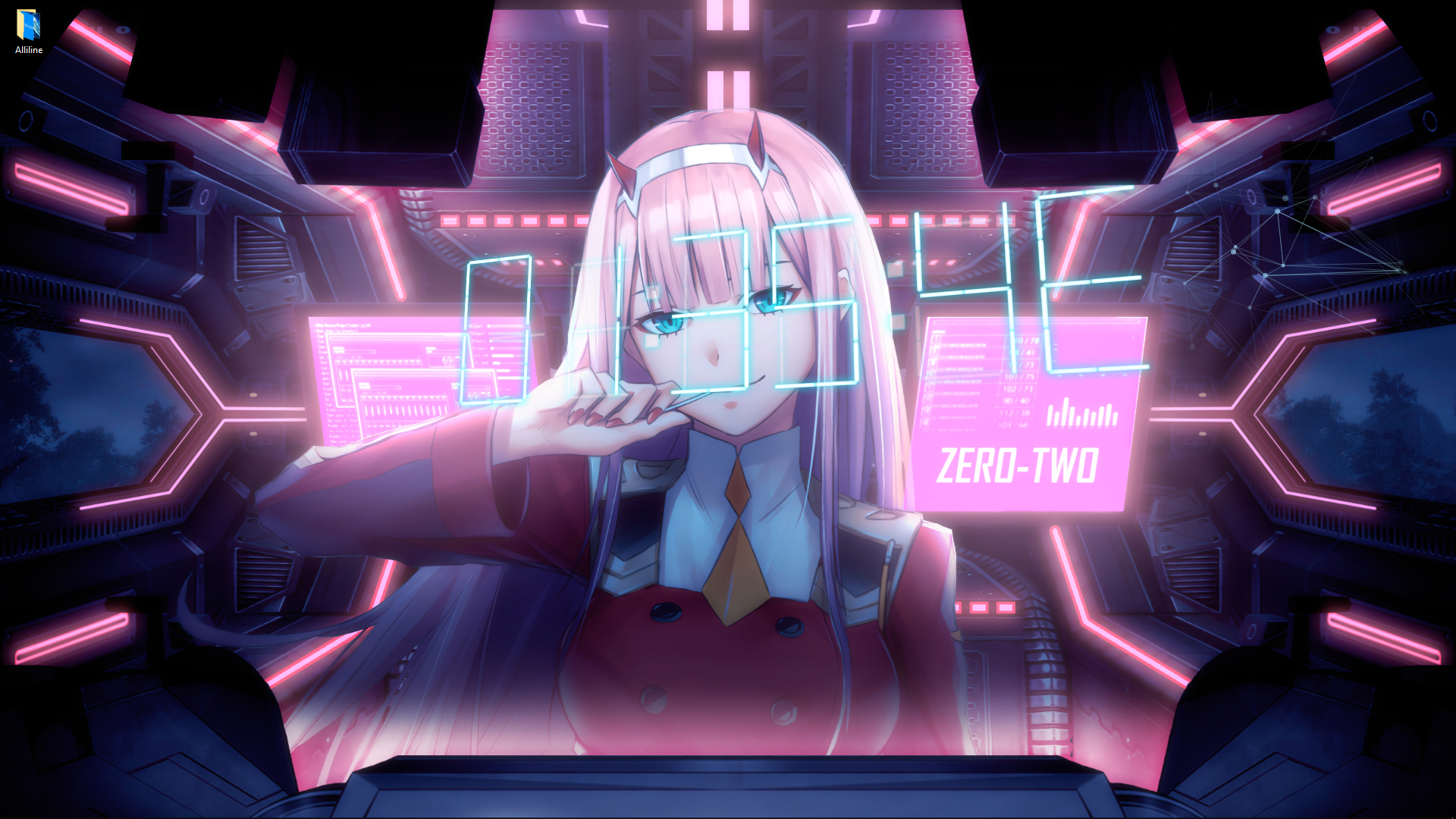 Zero Two (Code 002) in the FranXX live wallpaper [DOWNLOAD FREE]