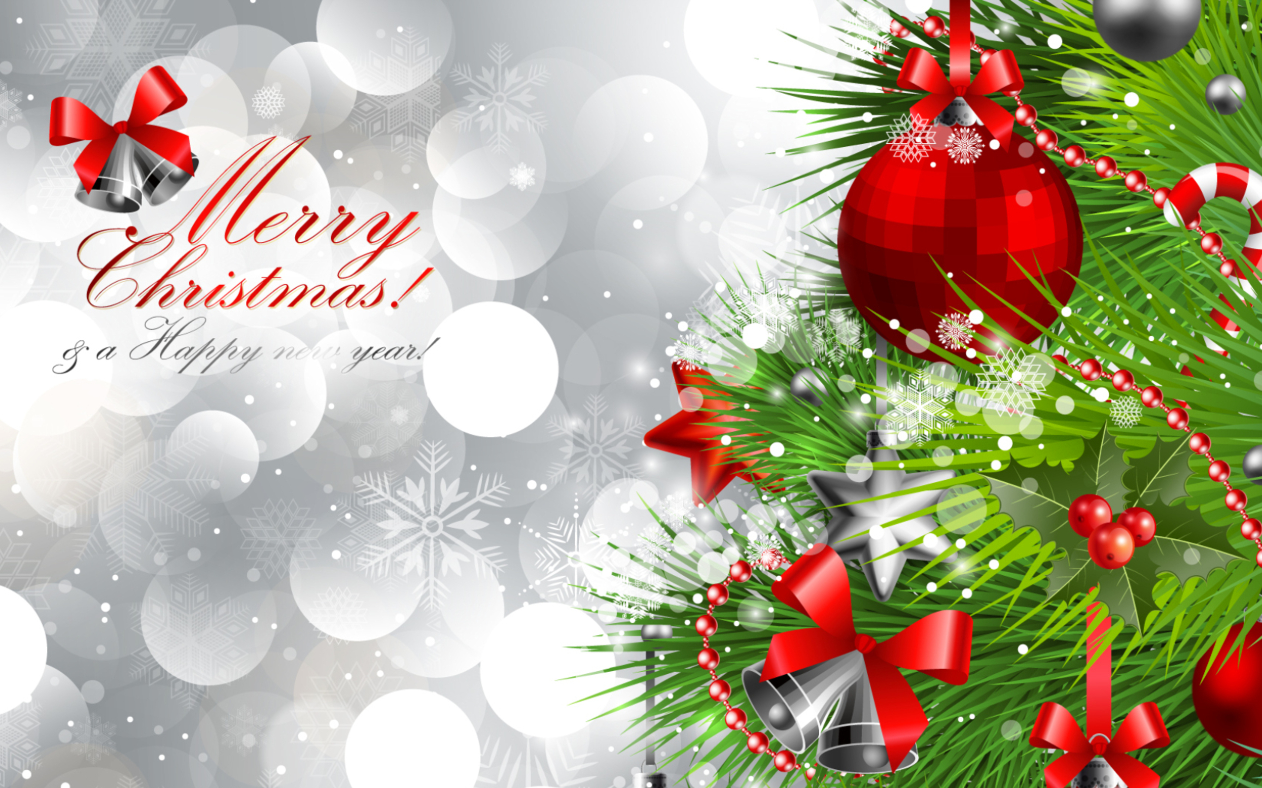 Merry Christmas And Happy New Year Silver Background Quality Image And Transparent PNG Free Clipart