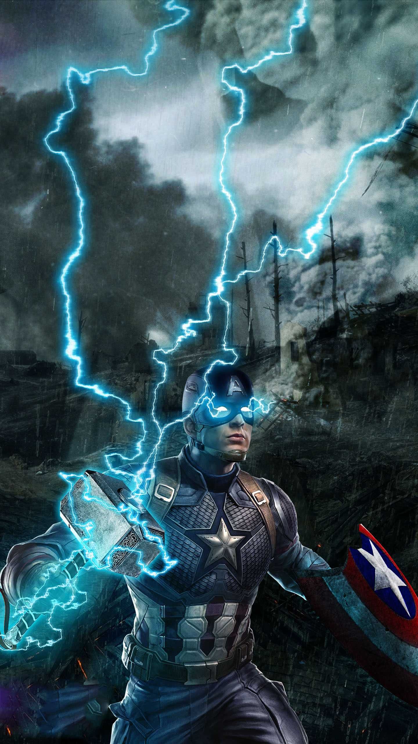 Captain America With Thor Hammer IPhone Wallpaper. Captain america wallpaper, Marvel captain america, Avengers wallpaper