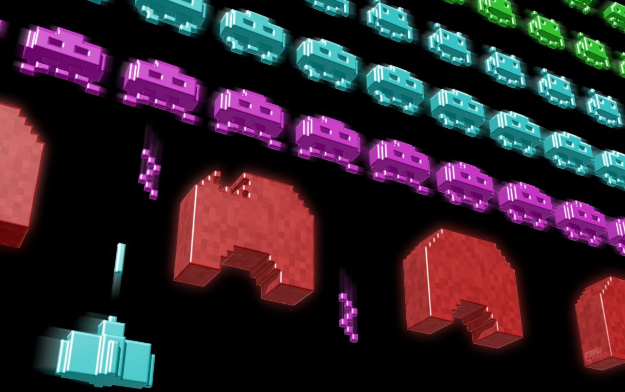 Retro: Space Invaders wallpaper. Retro: Space Invaders