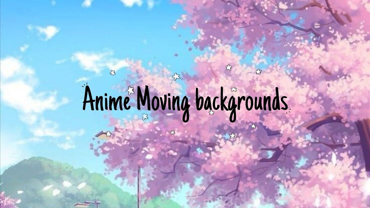 Anime moving background. Aesthetic edits. Background for vlogs