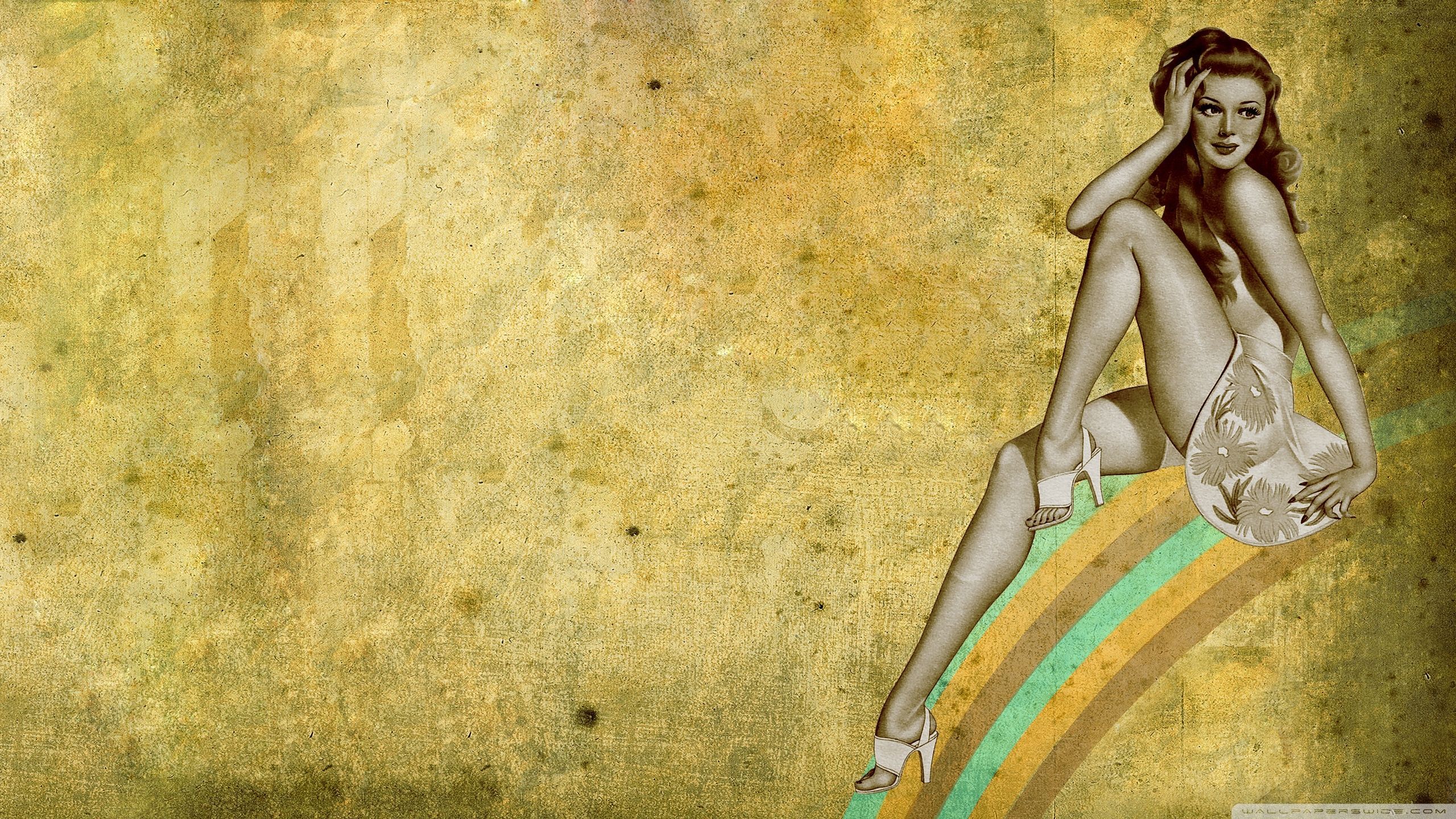 retro art work wallpaper. Retro artwork, Retro, Retro girls