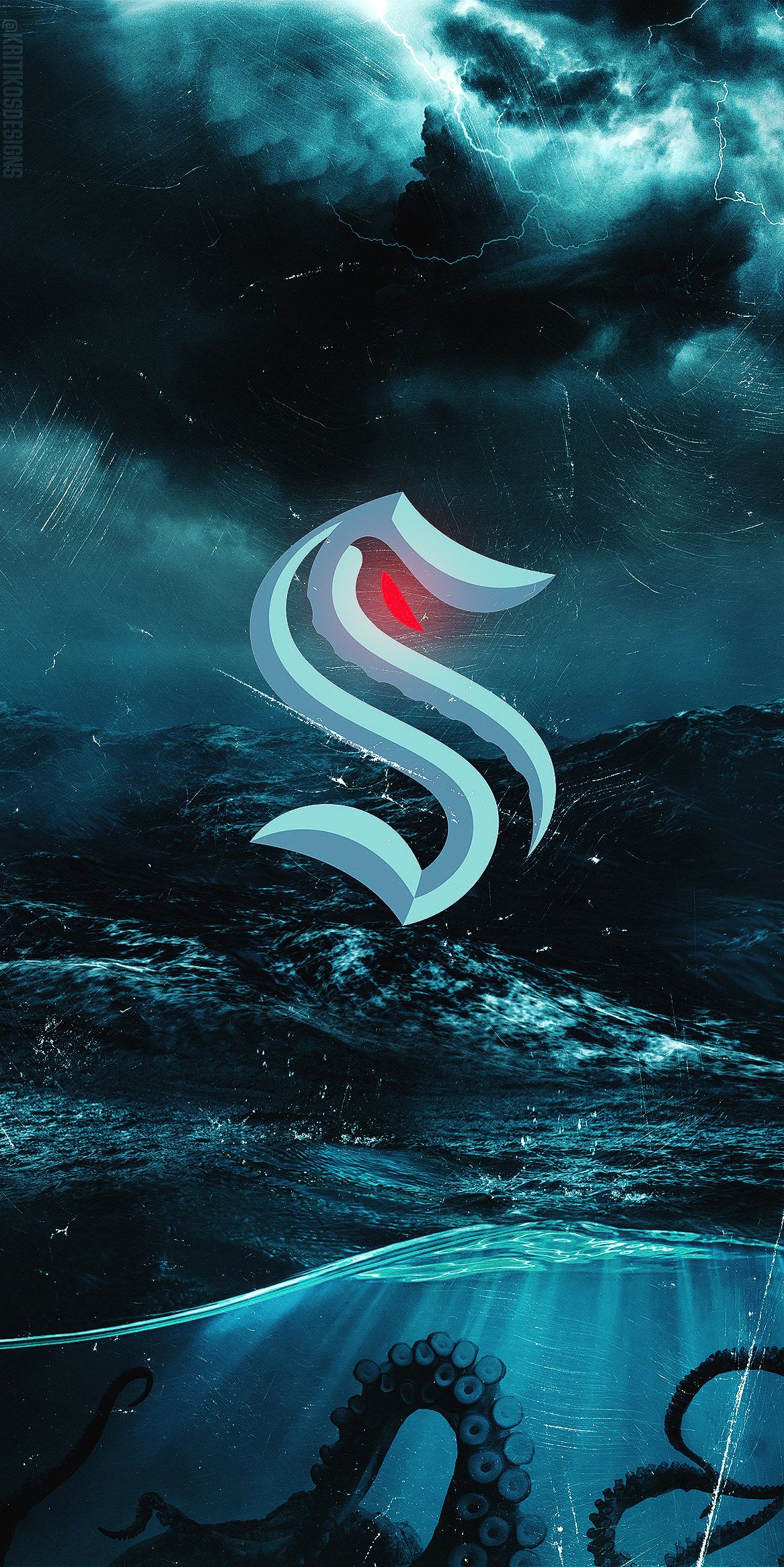 Seattle Kraken Logo Wallpaper