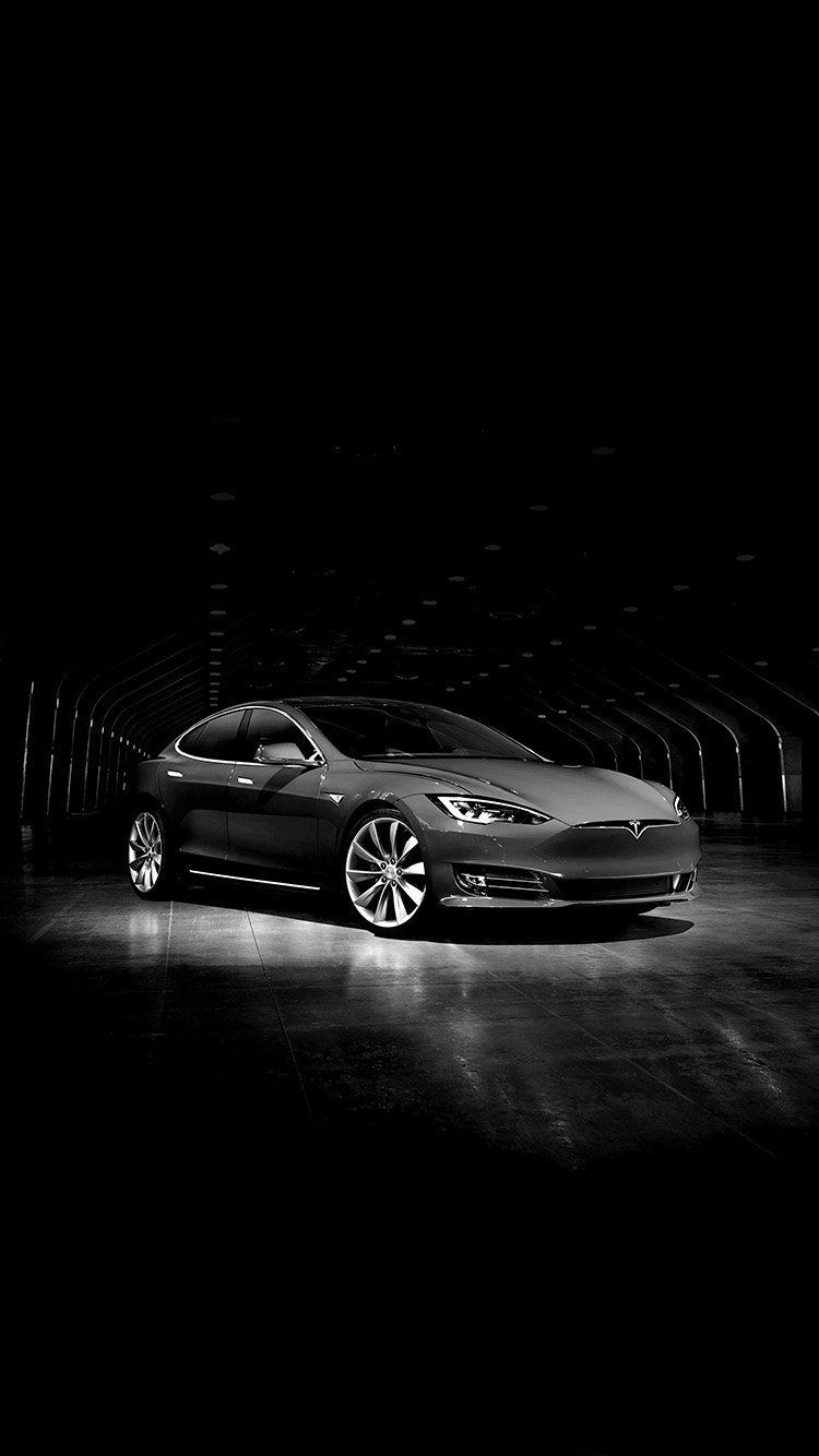 Black Wallpaper Tesla
