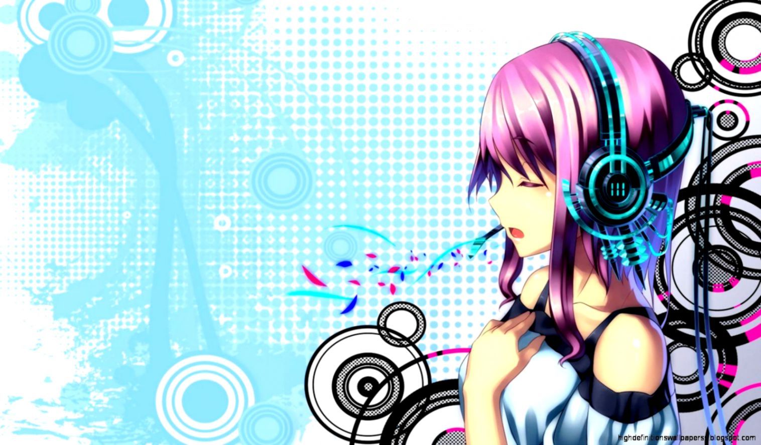 Anime Girl Music Wallpaper