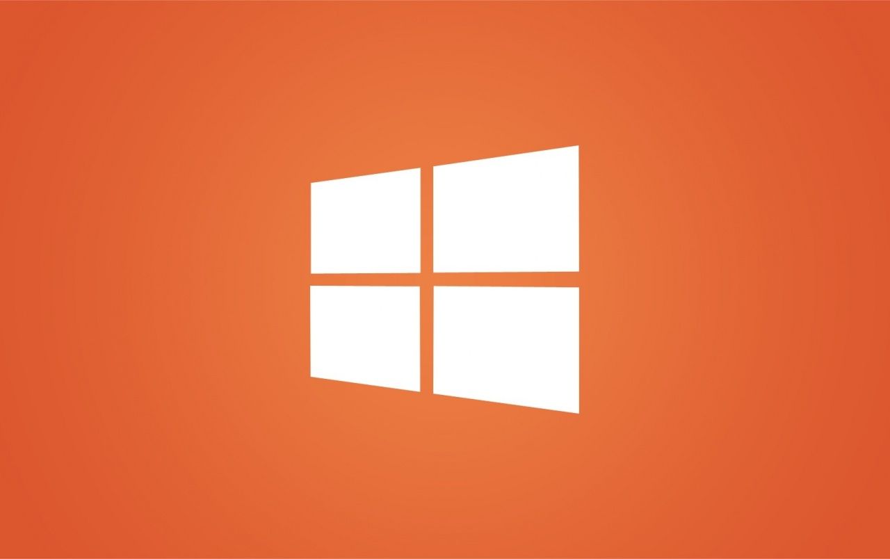 Clean Windows 8 White Logo on Orange wallpaper. Clean Windows 8 White Logo on Orange