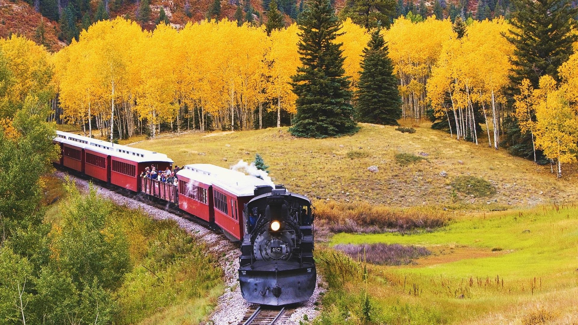 Fall Train Wallpaper