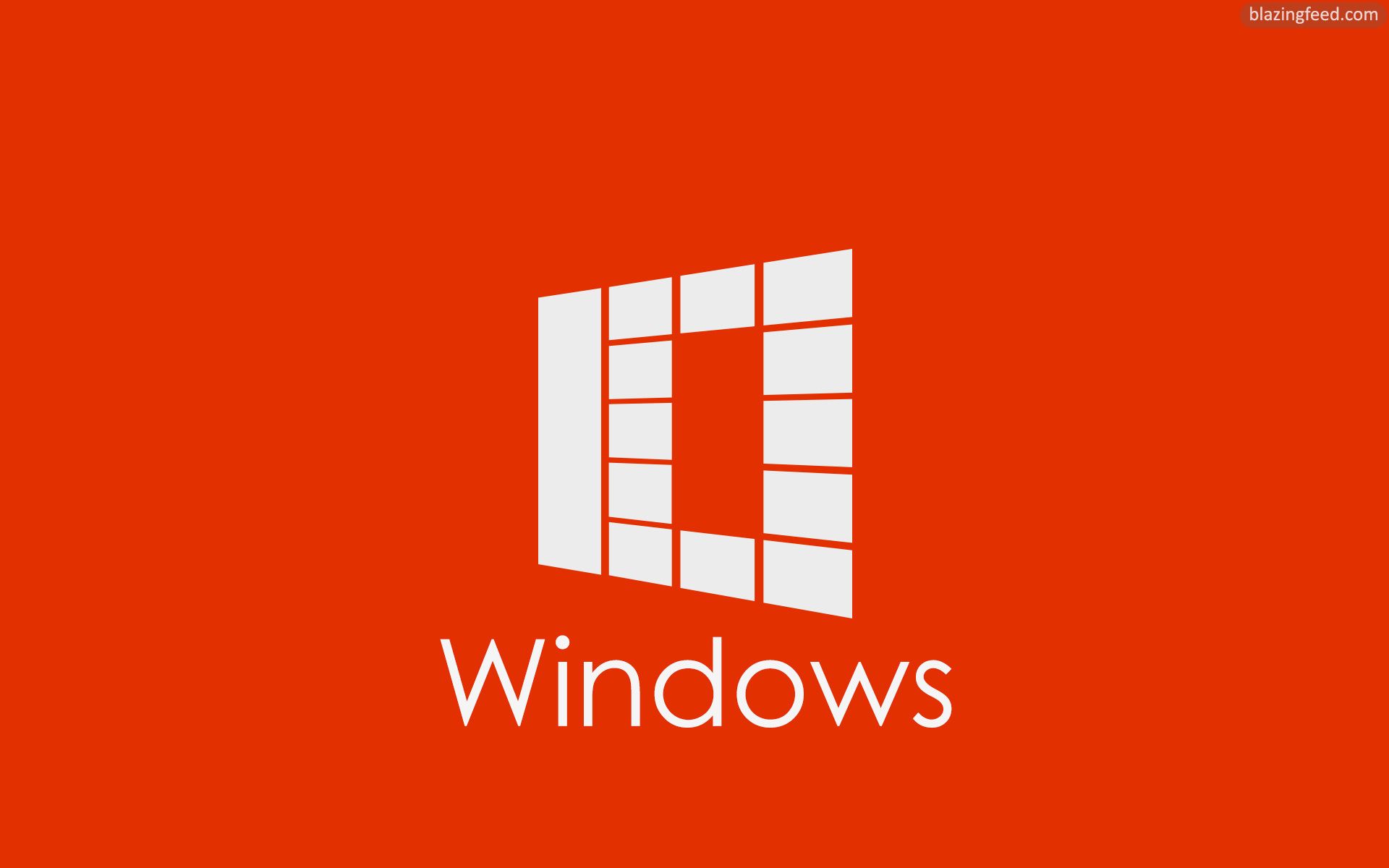 Orange logo Windows 10 Desktop wallpaper 1920x1200