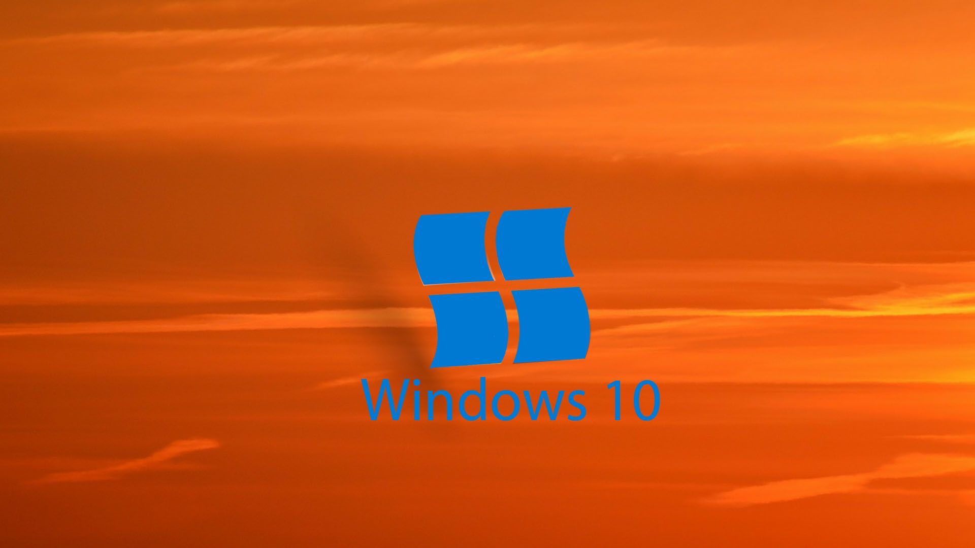 Windows 10 Wallpaper Dark Orange