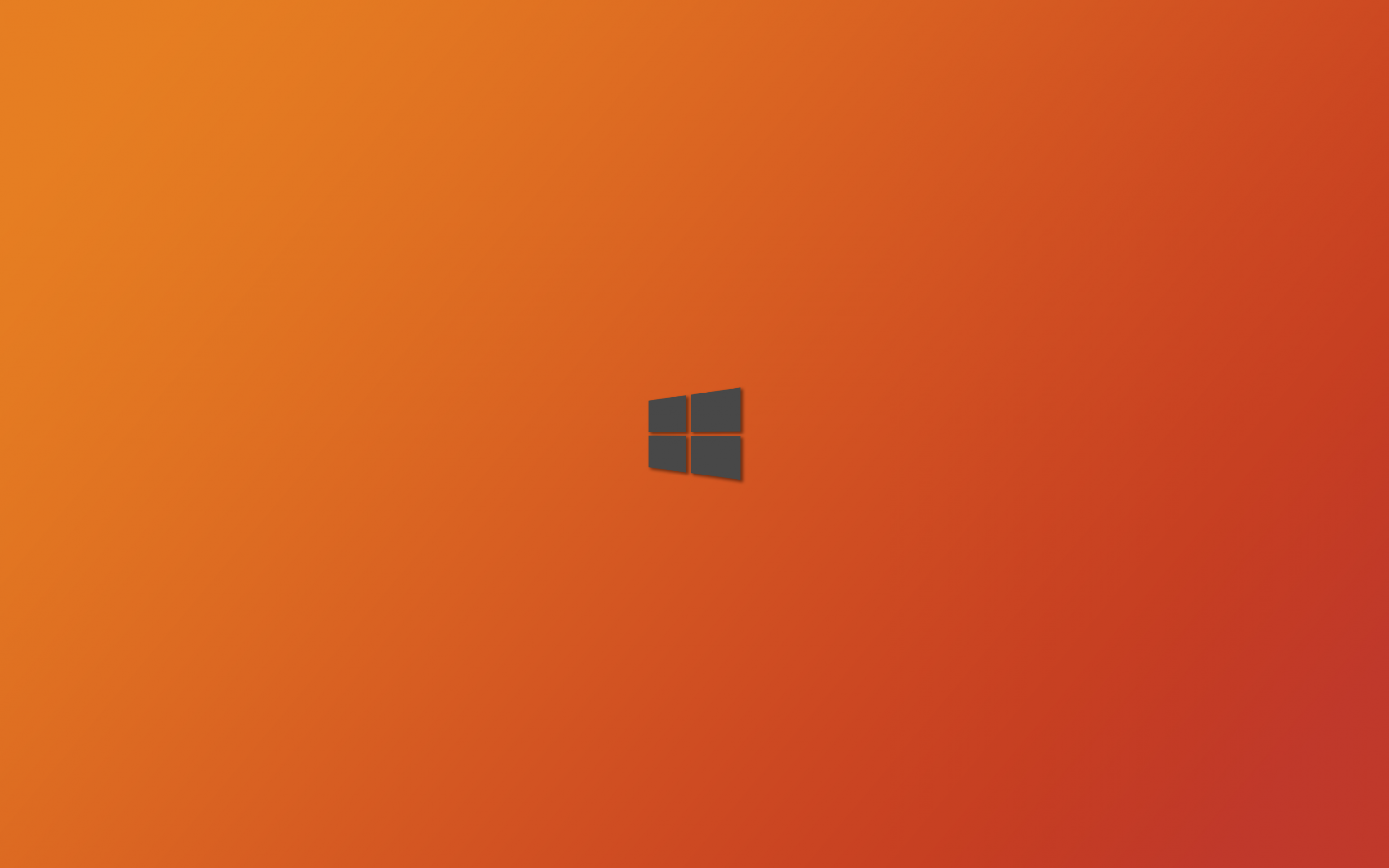 Download 2880x1800 Windows Orange Background, Logo Wallpaper for MacBook Pro 15 inch
