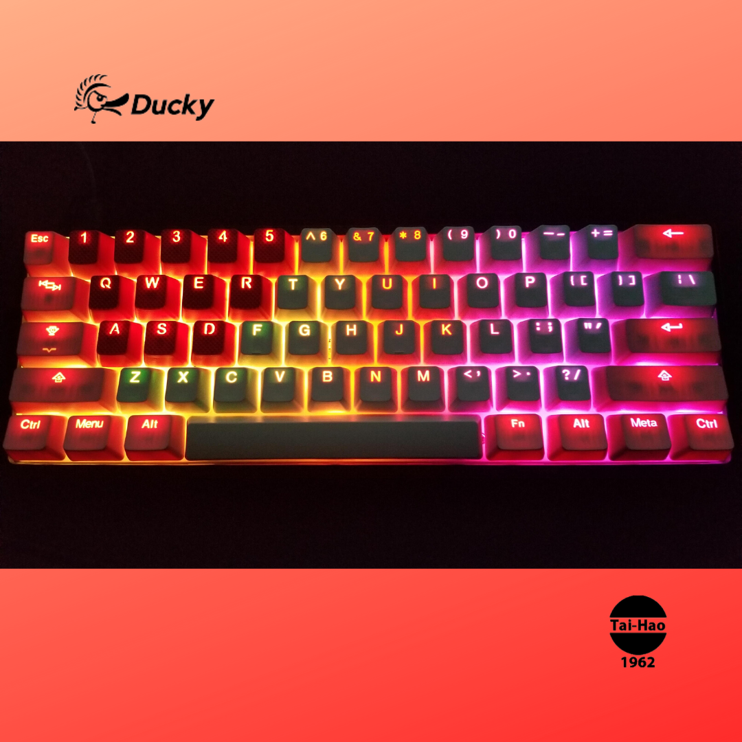 Ducky One 2 Mini with Tai Hao Keycaps. Ducky, Mini keyboard, Retro gaming