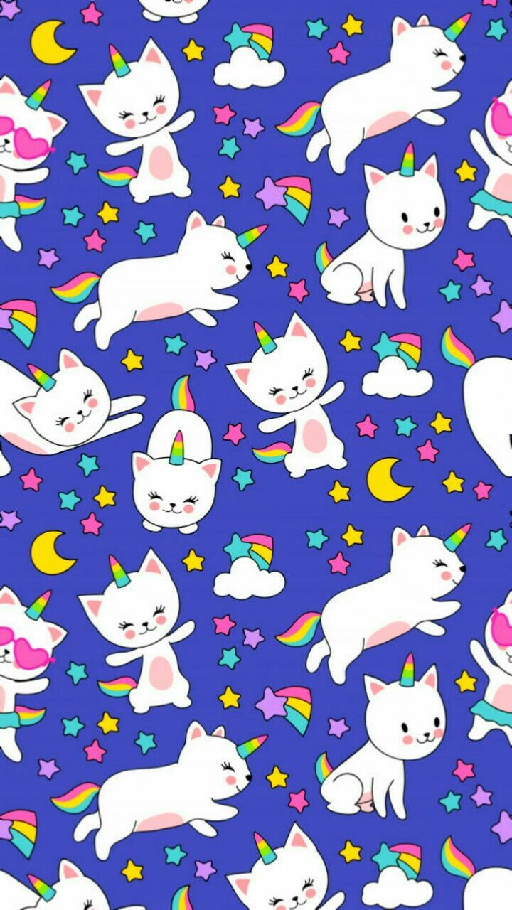 wallpaper#unicorn#cat#caticorn. iPhone wallpaper kawaii, Cute wallpaper, Unicorn wallpaper