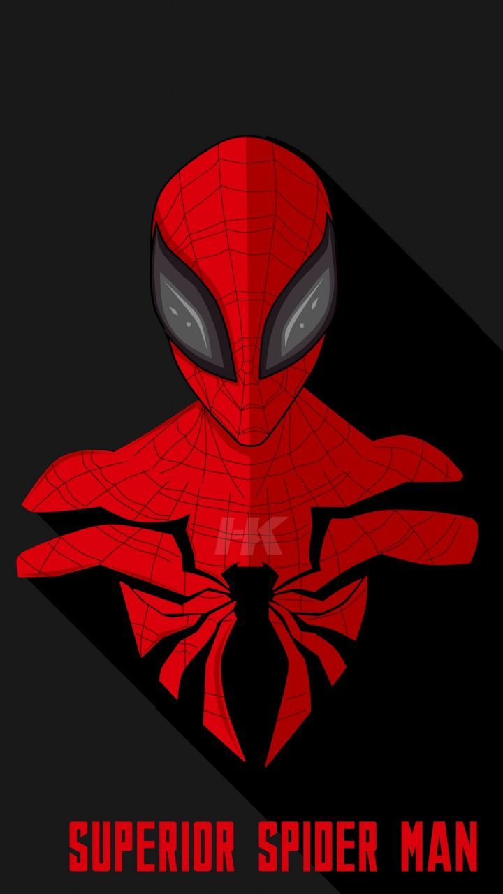 Superior, Spider Man, Mimimalist, Artwork, 720x1280 Wallpaper. Spiderman Artwork, Spiderman, Amazing Spiderman