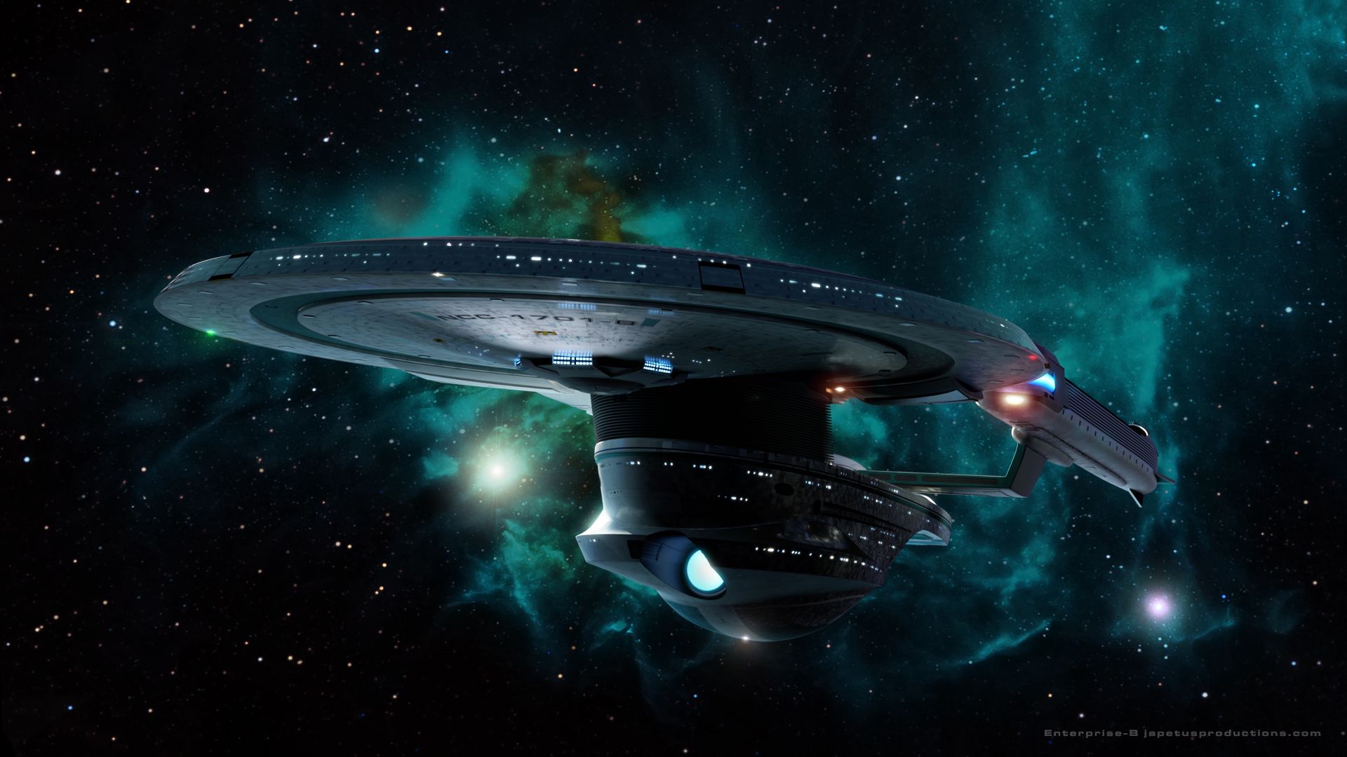 Star Trek Starship Enterprise Spaceship Stars Nebula wallpaperx1080