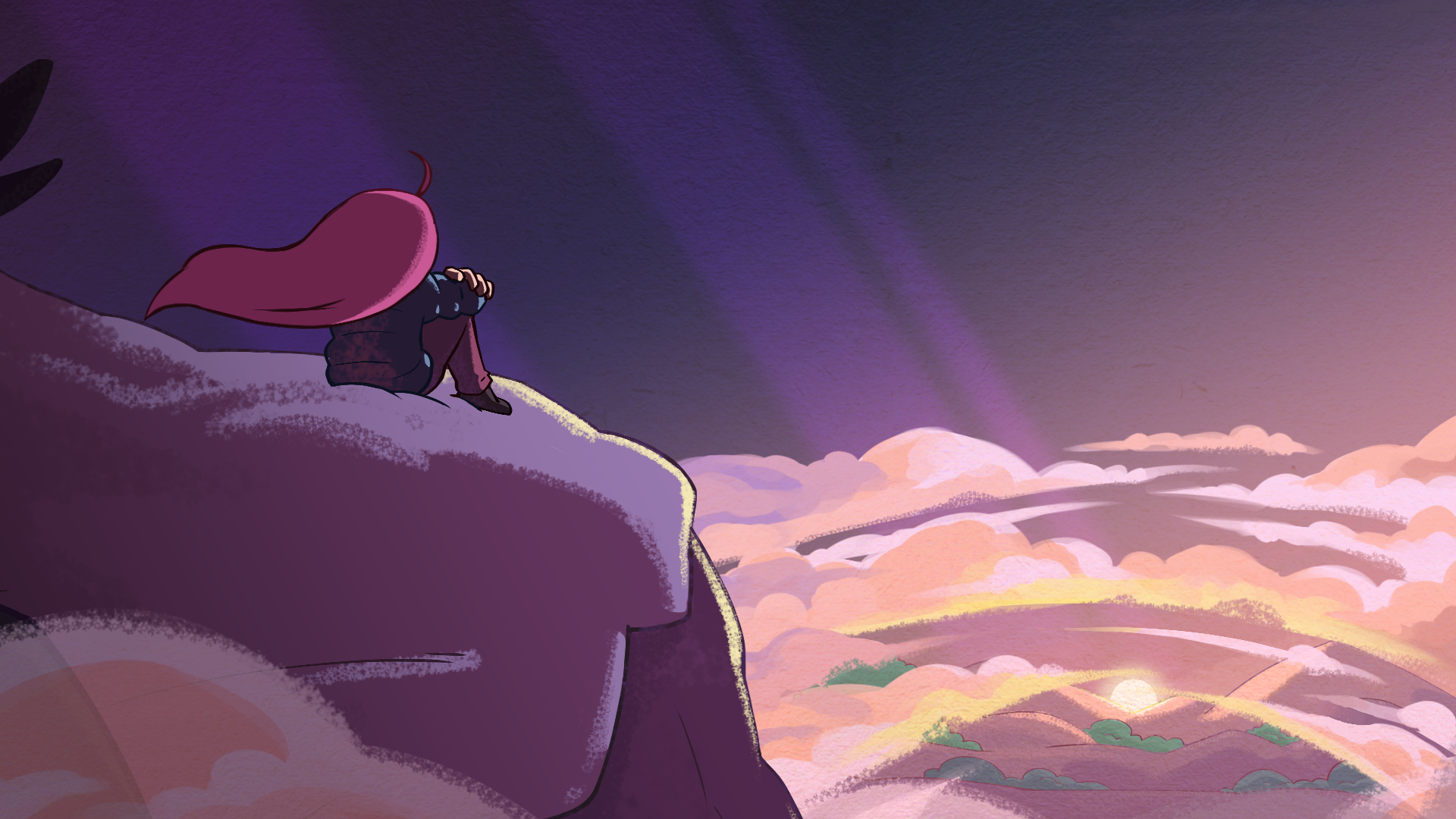 Cartoon purple mountain wallpaper 74 HD mountains wallpaper on wallpaperplay