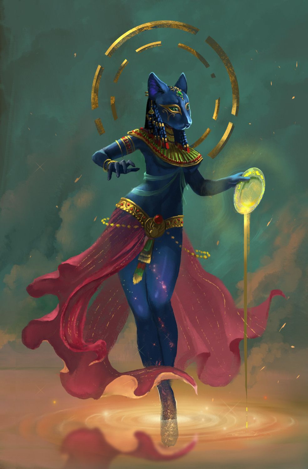 Bastet, Anastasia Lerno. Goddess art, Egyptian art, Bastet goddess