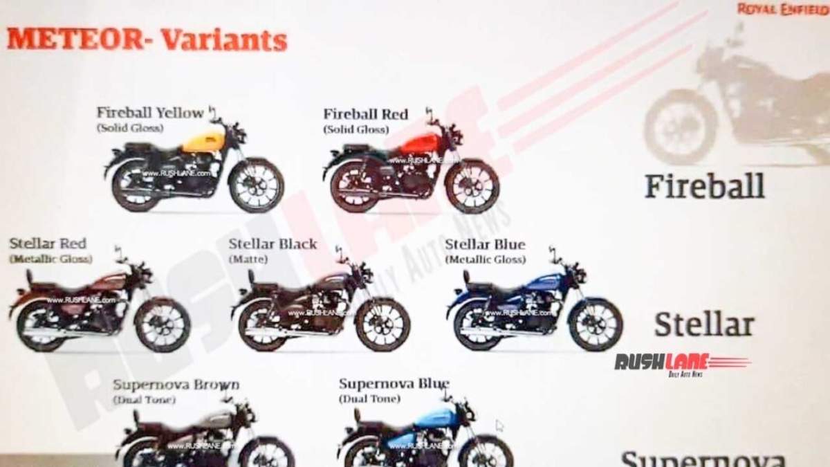 Royal Enfield Meteor 350 Launch: Royal Enfield Meteor 350 variants' image and features leaked