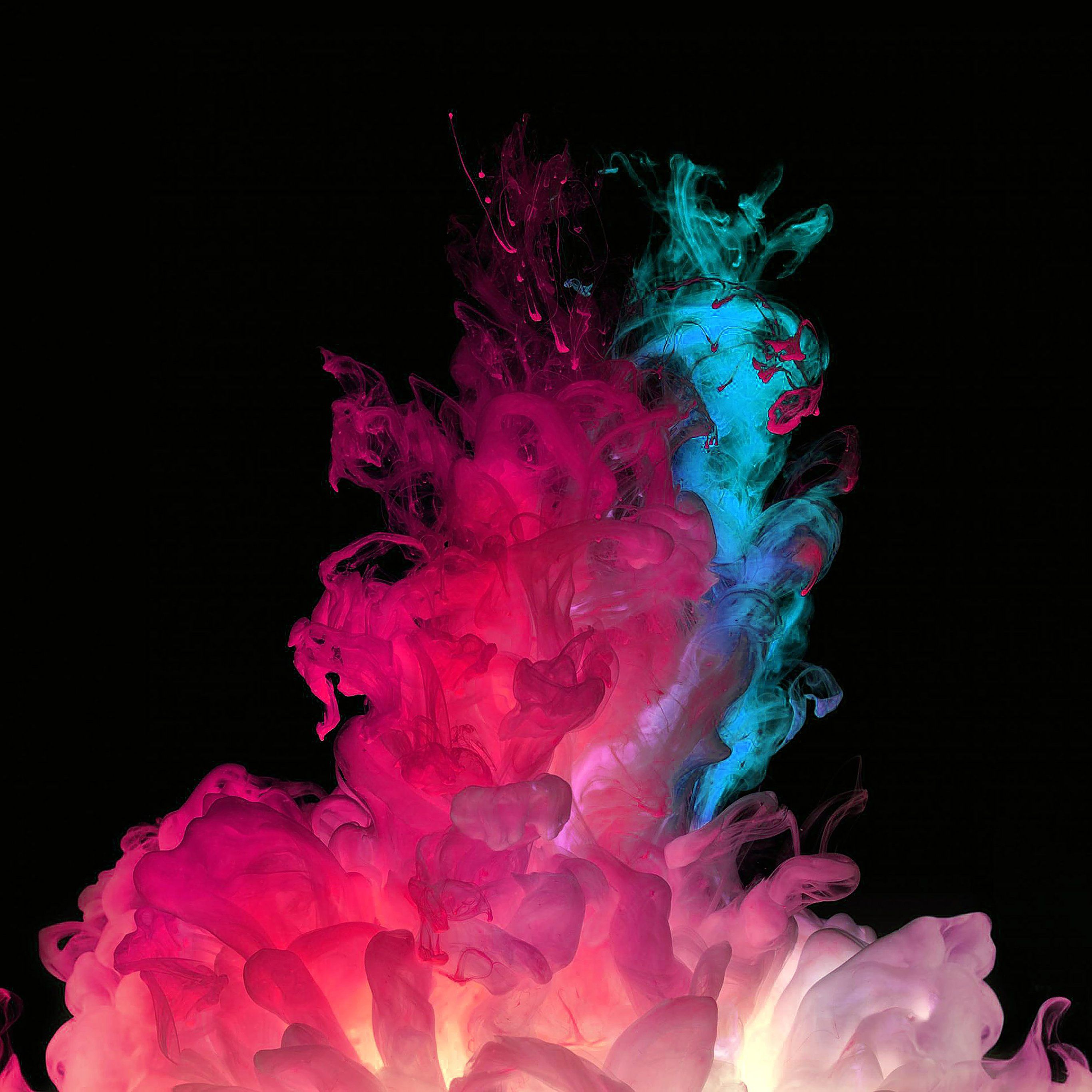 Pink And Blue Smoke Wallpaper & Background Download
