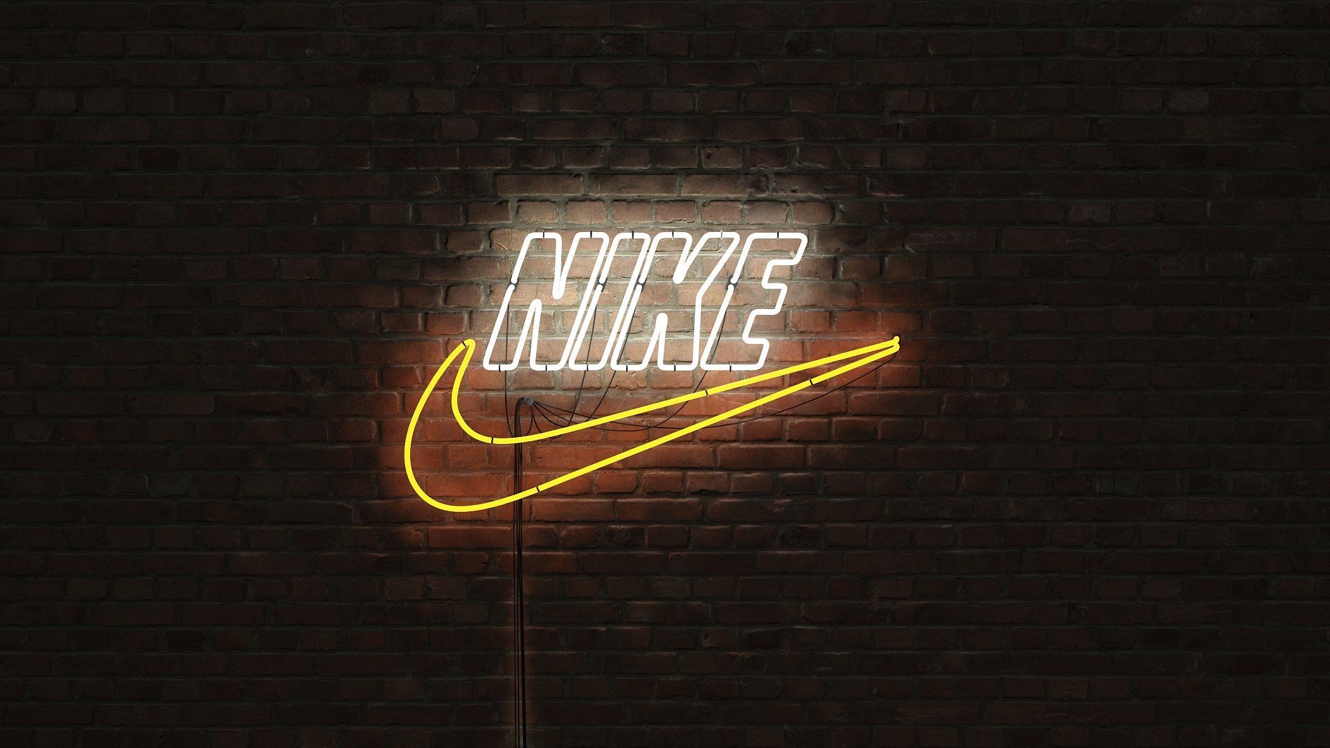 3D Objects. Logo sign, Nike neon, Nike logo wallpaper