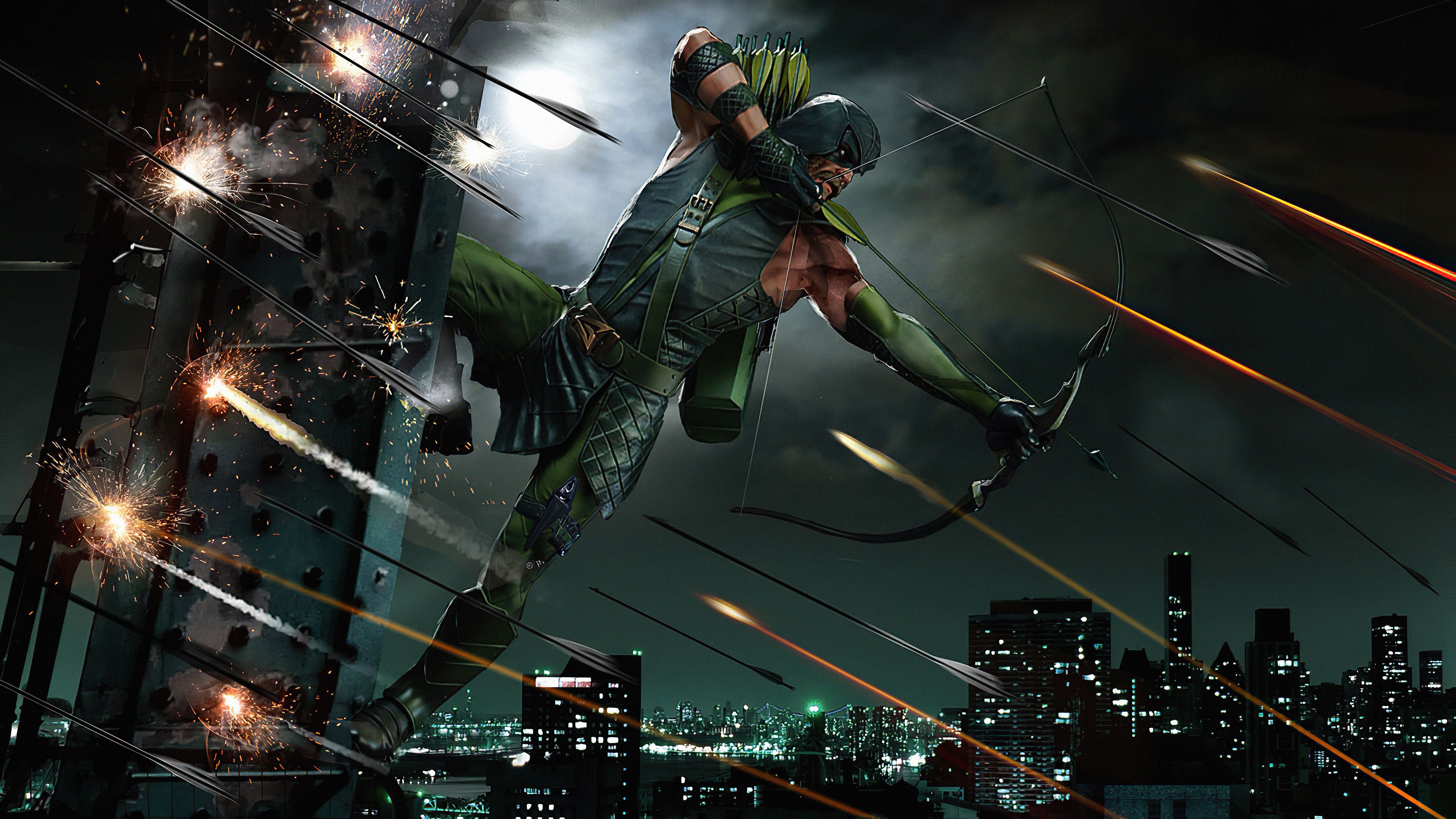 Green Arrow Bow, HD Superheroes, 4k Wallpaper, Image, Background, Photo and Picture