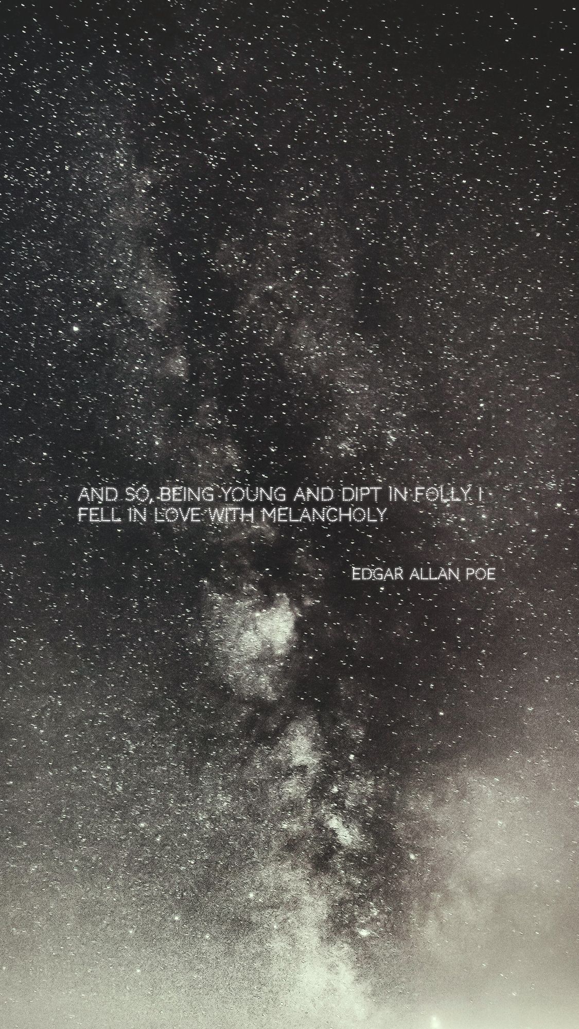 My Lockscreens. Poe quotes, Wallpaper quotes, Song lyric quotes