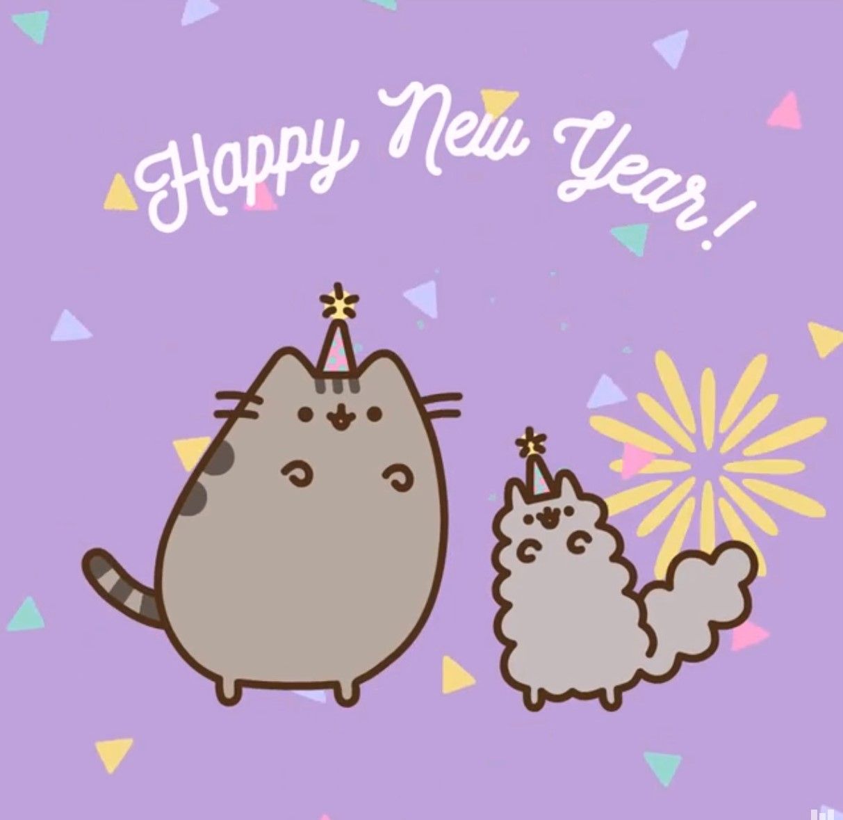 HAPPY NEW YEAR! We wish you a kawaii new year filled with cuteness!. Pusheen cute, Pusheen cat, Pusheen stormy