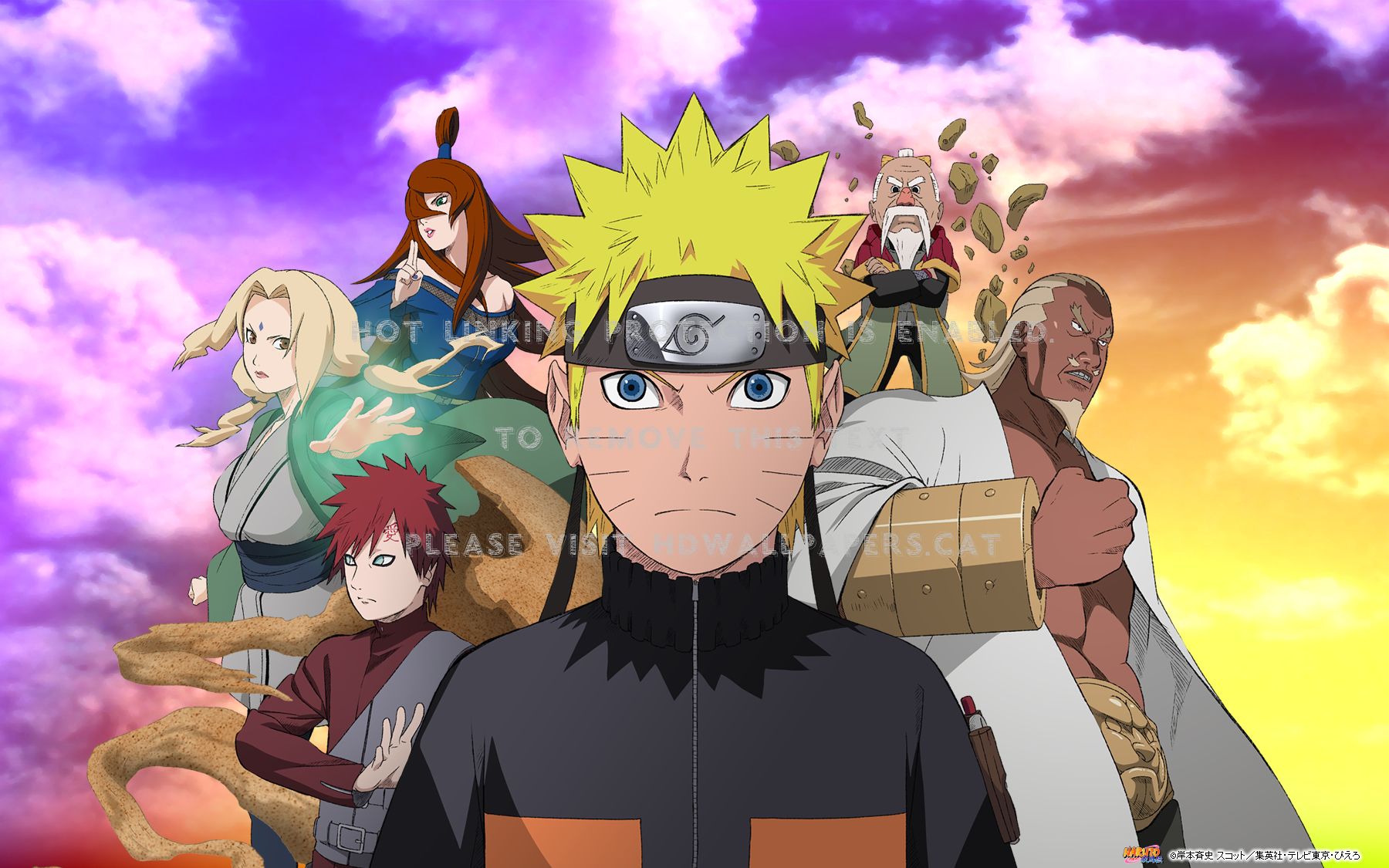 naruto & the allied kages tsunade shippuden
