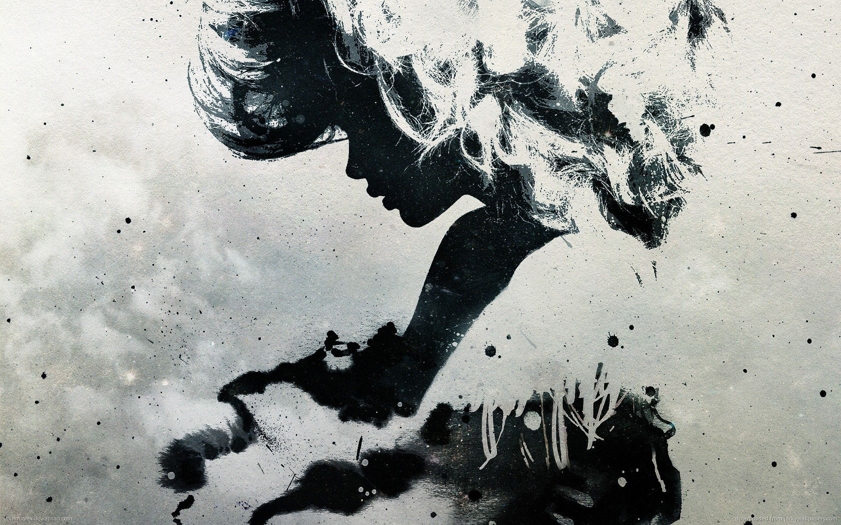 High Resolution Abstract Woman Wallpaper