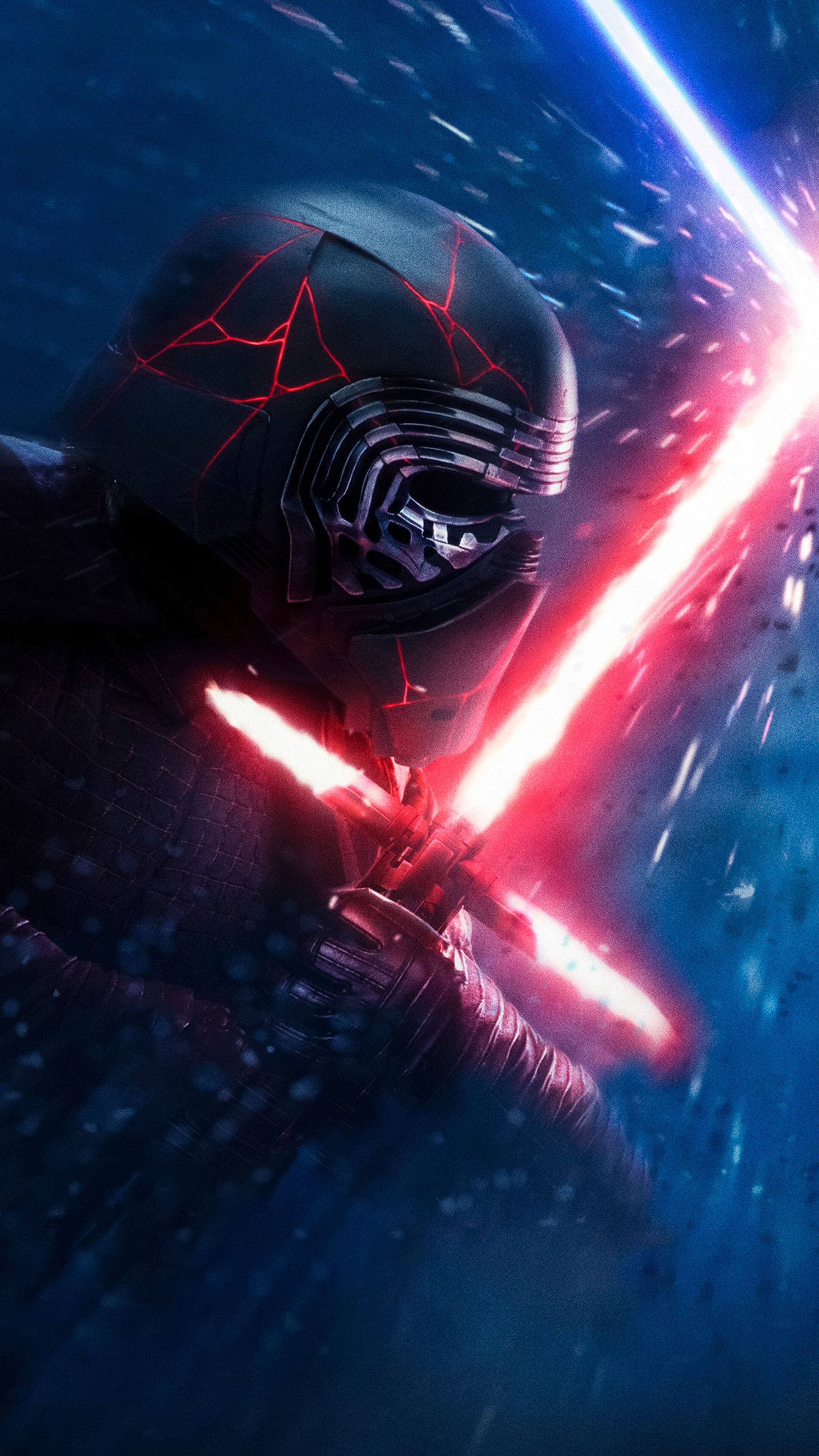 Kylo Ren, Lightsaber, Star Wars The Rise of Skywalker, 4K phone HD Wallpaper, Image, Background, Photo and Picture