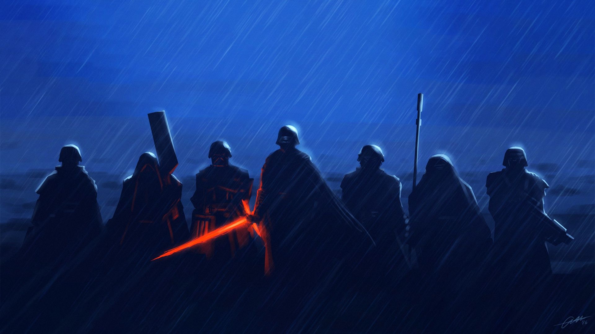 Rain, Kylo Ren, Star Wars, Lightsaber wallpaper JPG. Other. Tokkoro.com Amazing HD Wallpaper