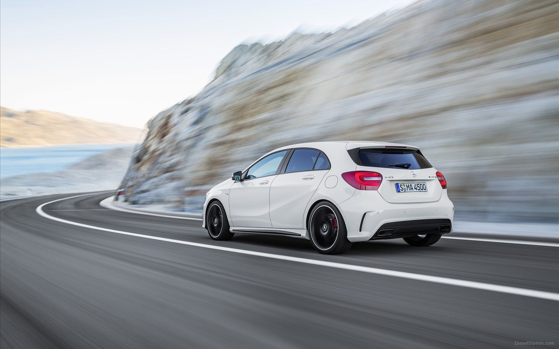 Mercedes Benz A45 AMG 2014 Widescreen Exotic Car Wallpaper Of 32, Diesel Station