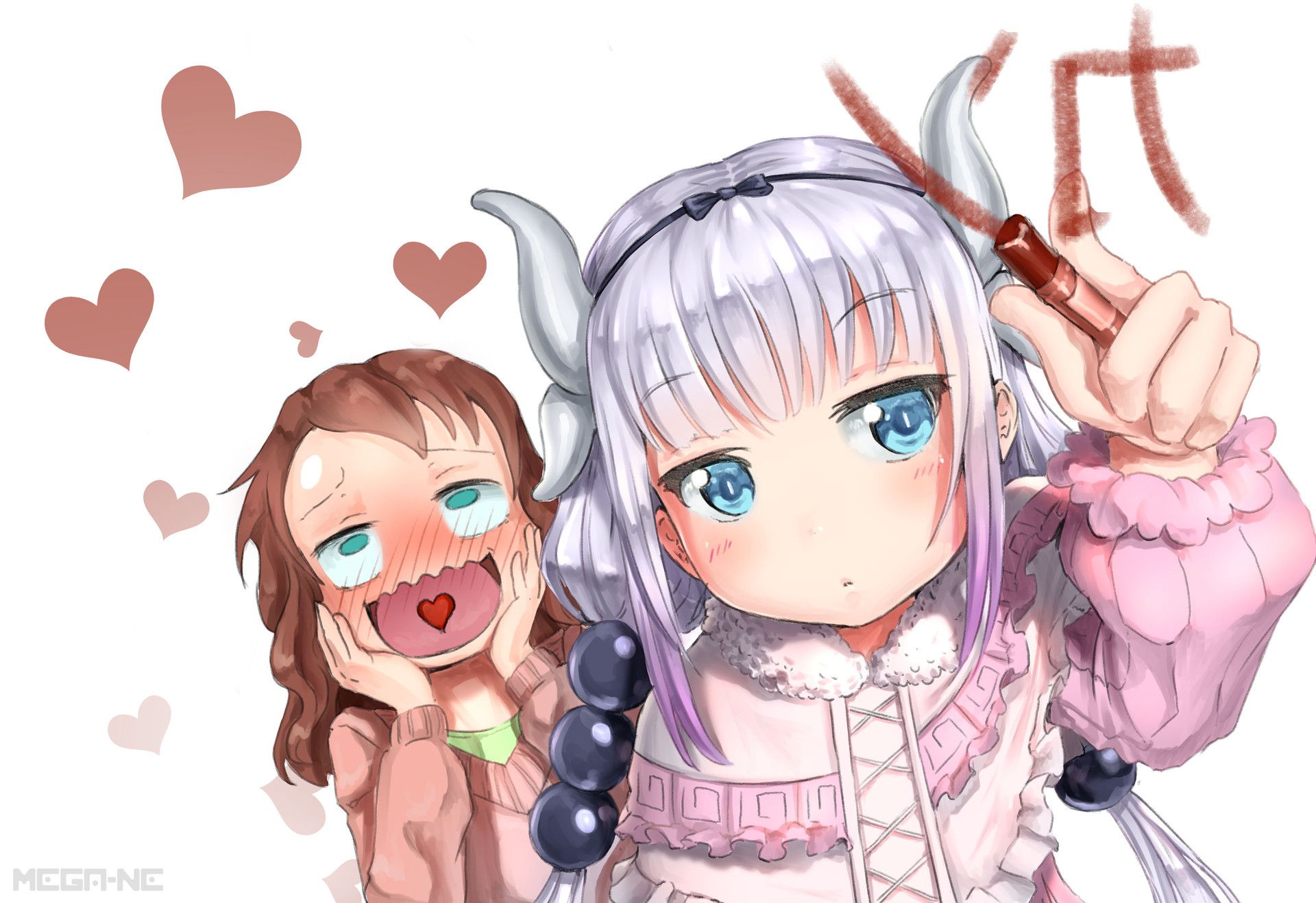 Kanna Kamui Riko Saikawa Wallpaper:1920x1318