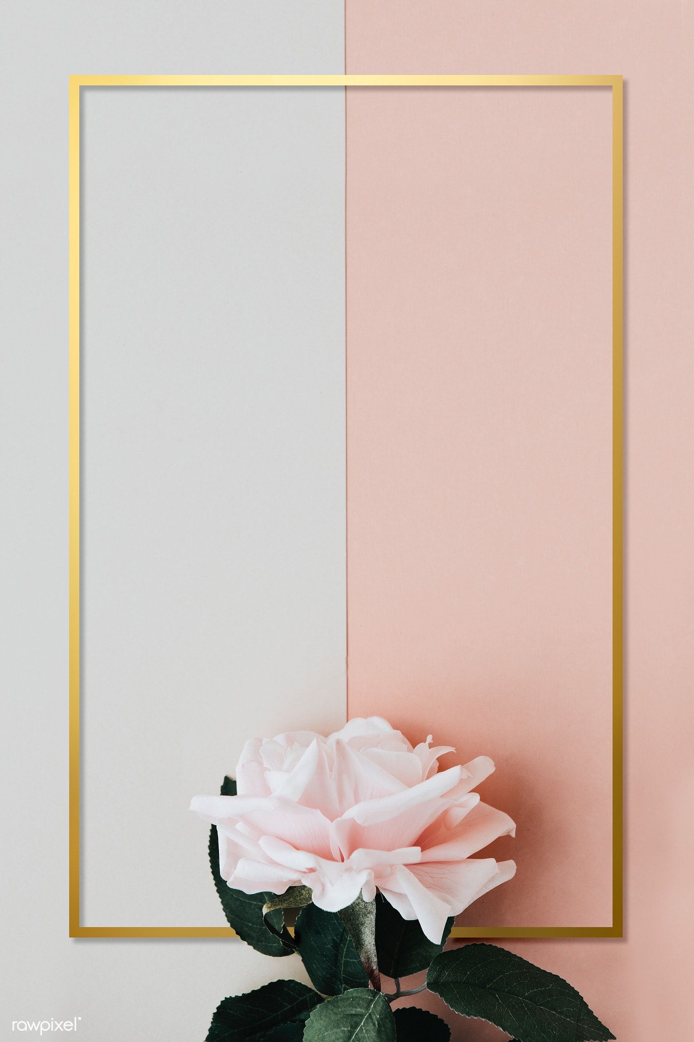 Download premium psd of Golden rectangle floral frame design 1212832. Flower graphic design, Flower background wallpaper, Floral poster