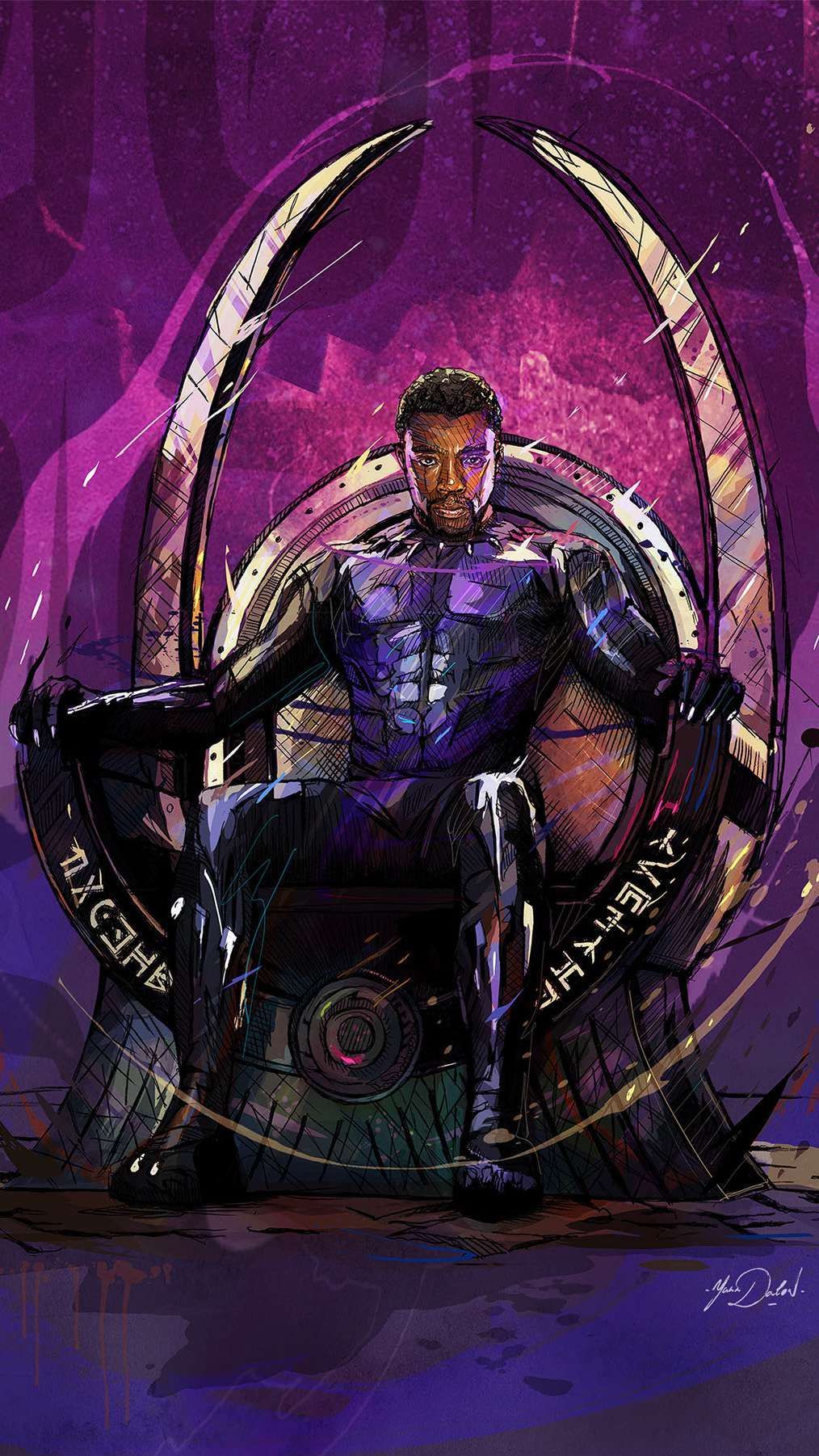 Black Panther King of Wakanda Art iPhone Wallpaper Wallpaper. Black panther marvel, Black panther king, Black panther art